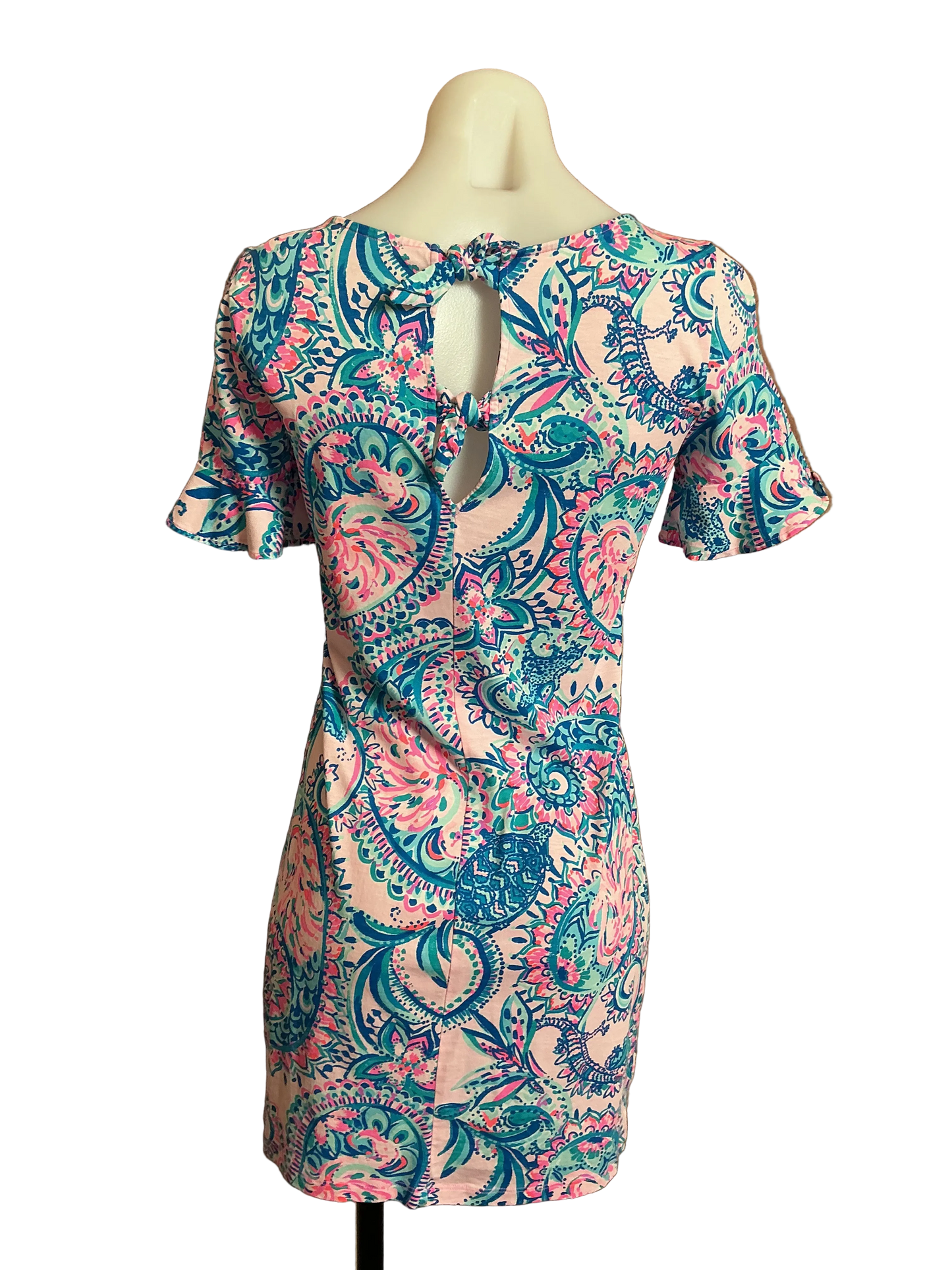 Lilly Pulitzer Mellorie dress in the Pink Tropics Tint Tangerine Dream print - Size XS