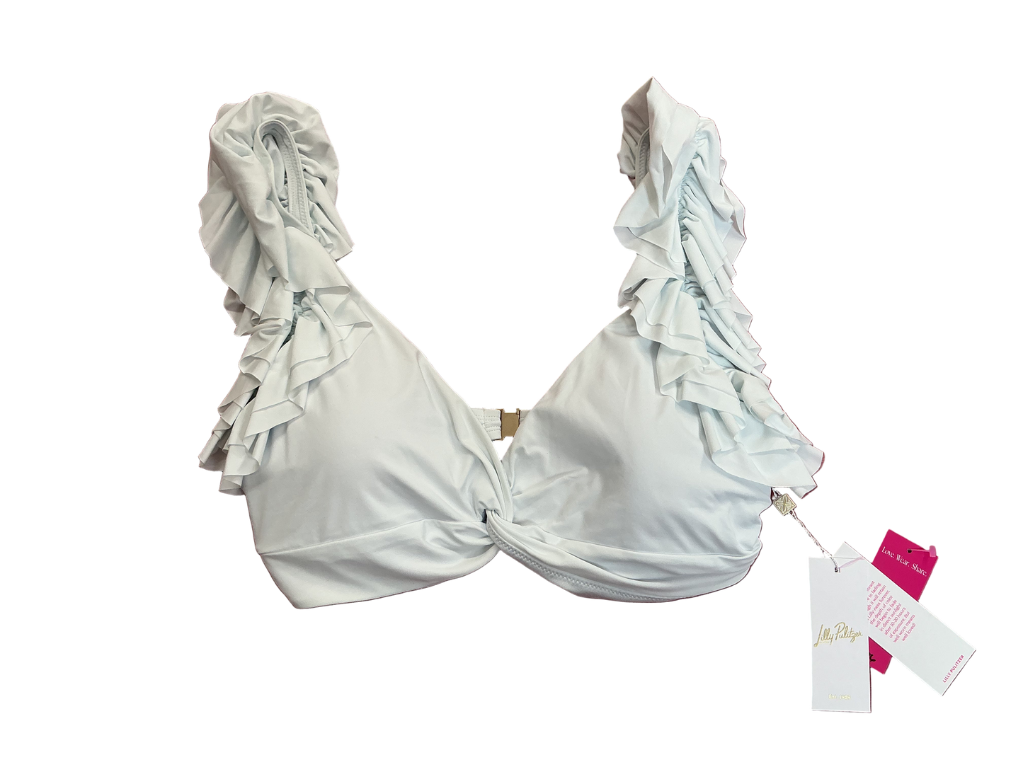 Lilly Pulitzer NWT Steviekate Bikini Top Resort White - Size 12