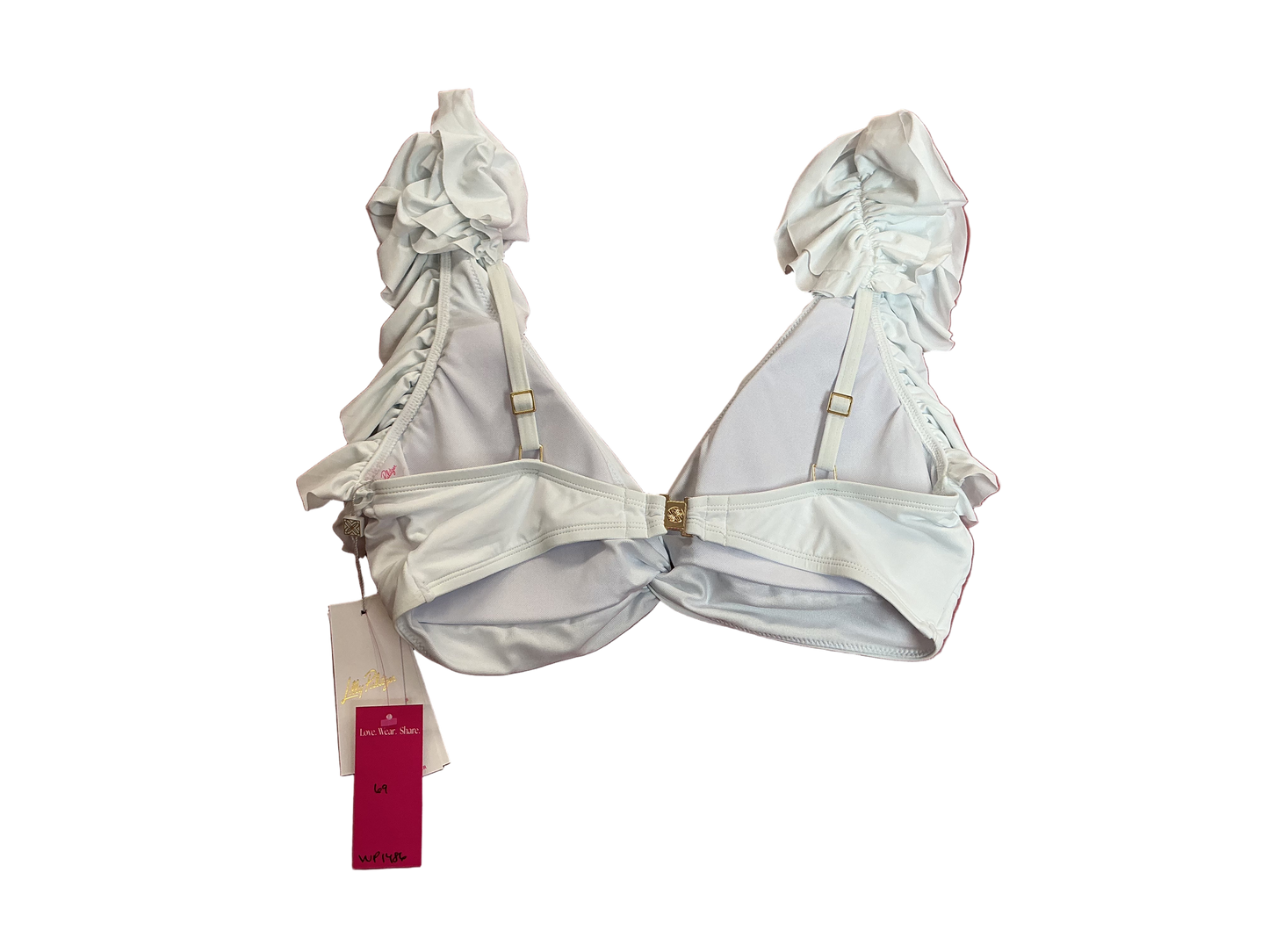 Lilly Pulitzer NWT Steviekate Bikini Top Resort White - Size 12