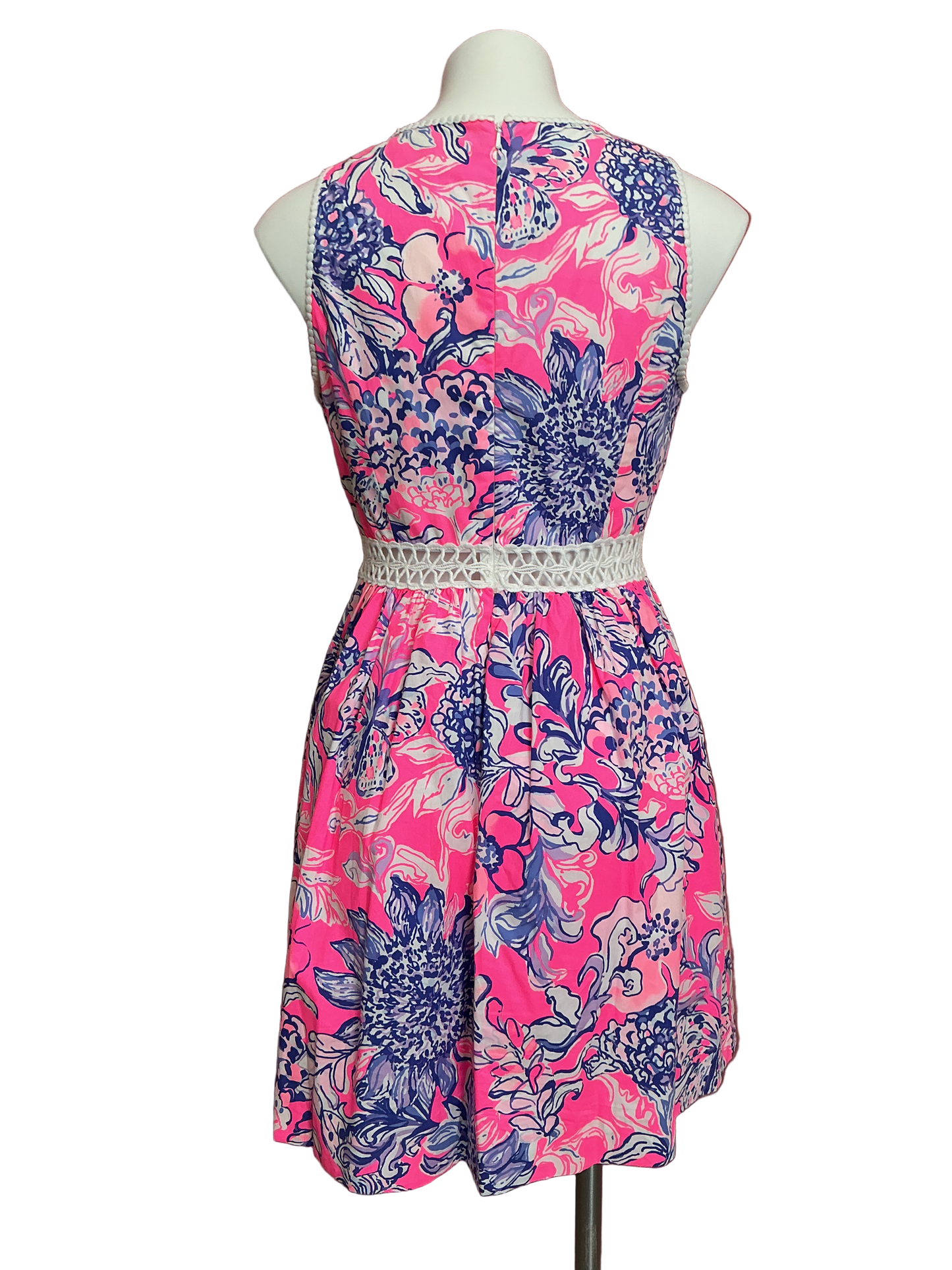 Lilly Pulitzer Alivia Dress - Pink Tropics Sun Drenched - Size 4