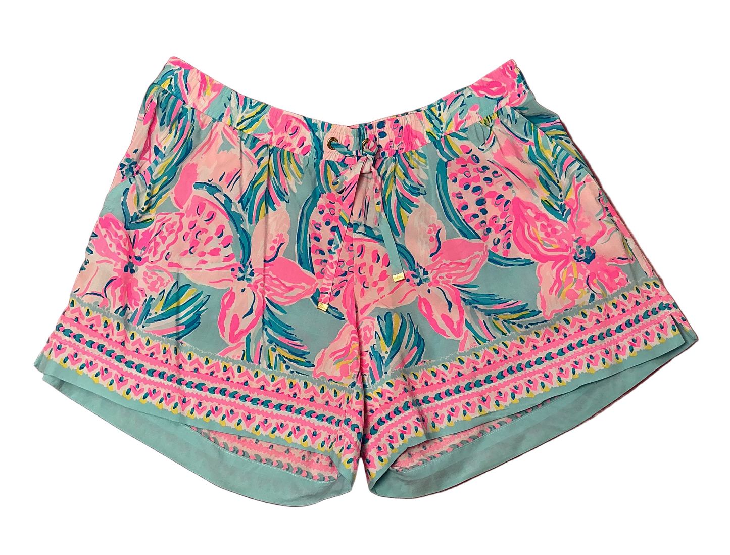 Lilly Pulitzer NWT - Katia Short - Blue Ibiza Gimme The Juice Engineered Short - Size M