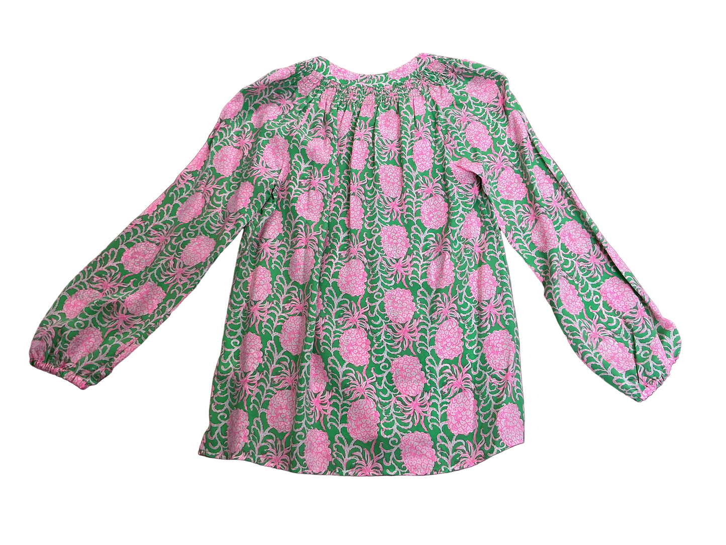 Lilly Pulitzer NWT Elsa Top Fauna Green Party Like A Pineapple - Size XS