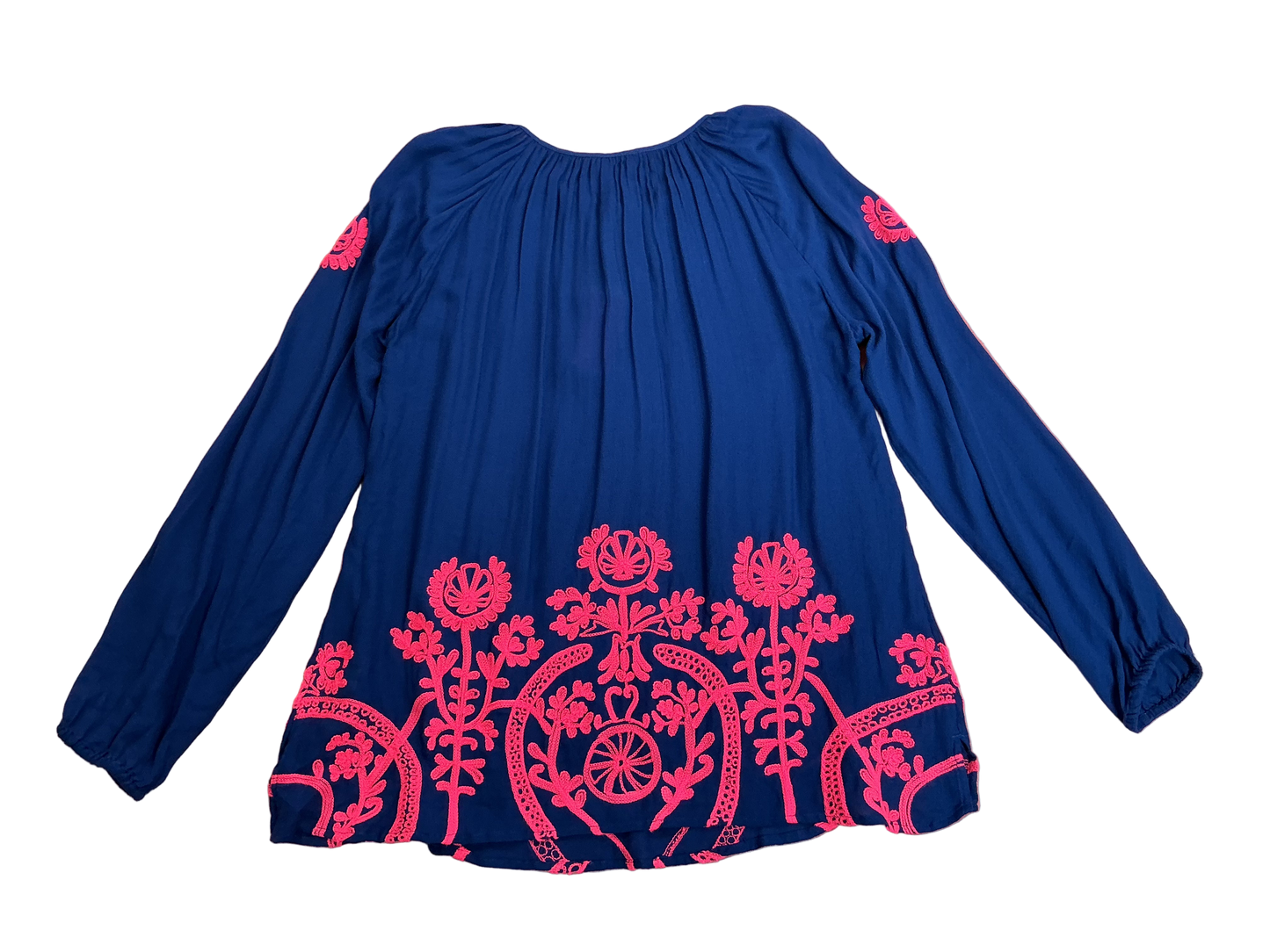 Lilly Pulitzer NWT Willa Embroidered Top Resort Navy - Size L