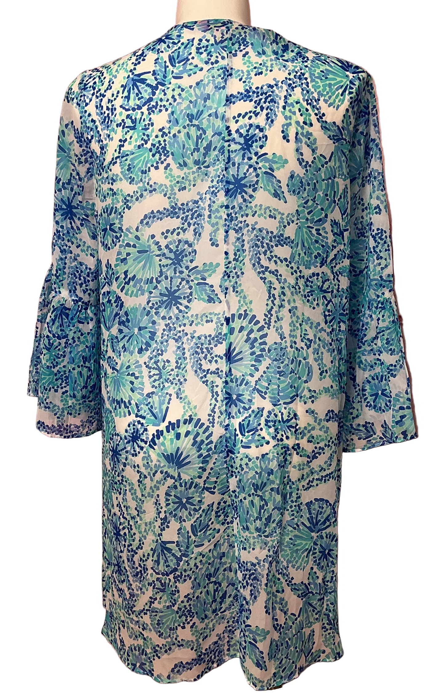 Lilly Pulitzer NWT - Motley Coverup - Turquoise Oasis Shell Me You Love Me - Size XL