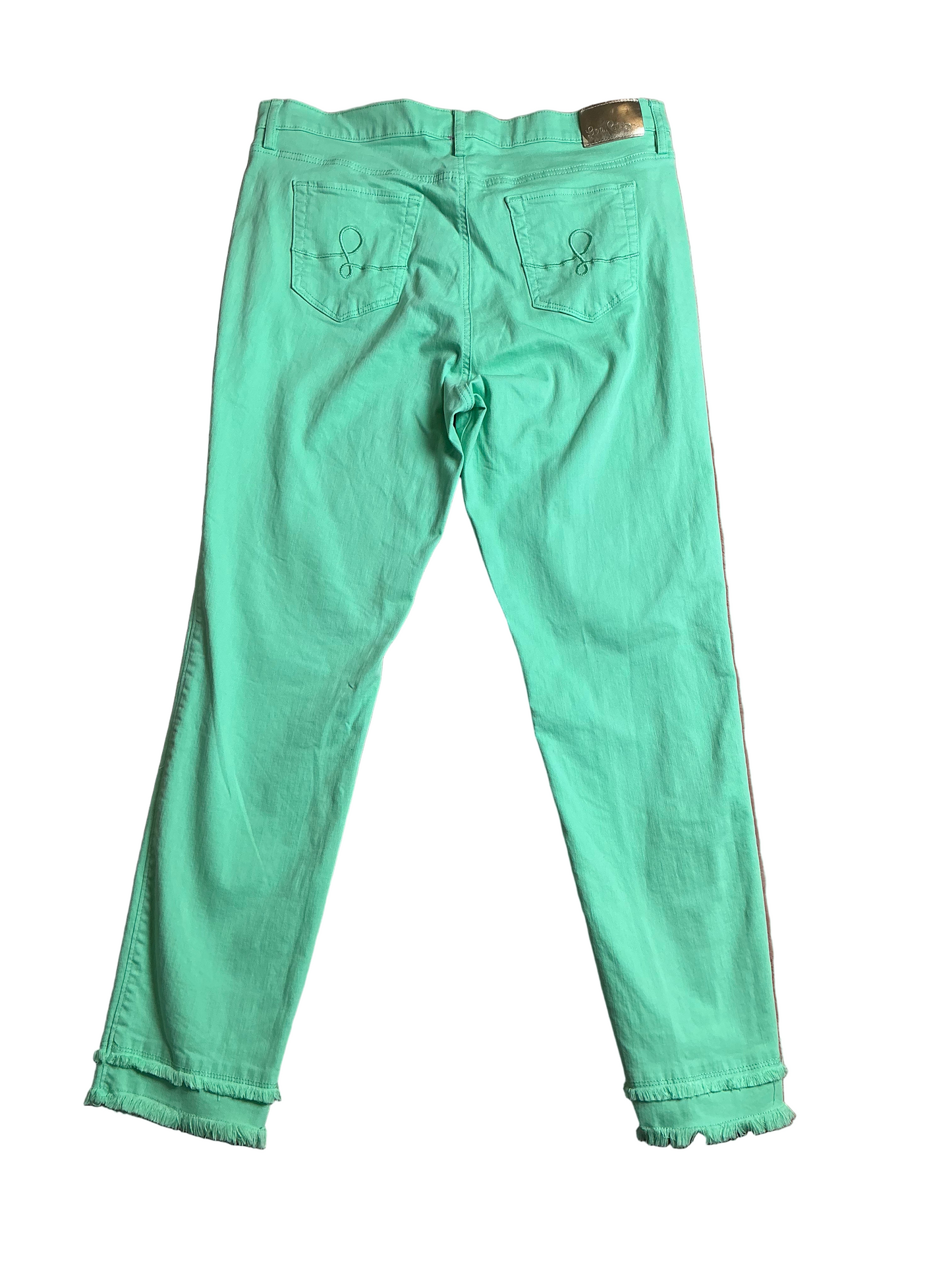 Lilly Pulitzer South Ocean High-Rise Skinny Pants Patina Green - Size 16