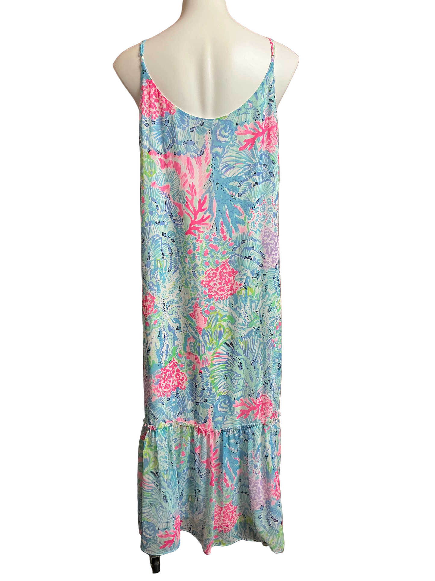 Lilly Pulitzer NWT Winni Maxi Dress Multi Sink or Swim - Size L