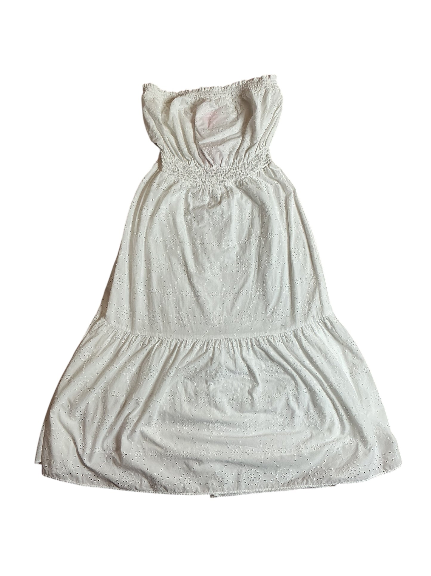 Lilly Pulitzer Nikole Strapless Eyelet - Resort White Tidepool Eyelet - Size L