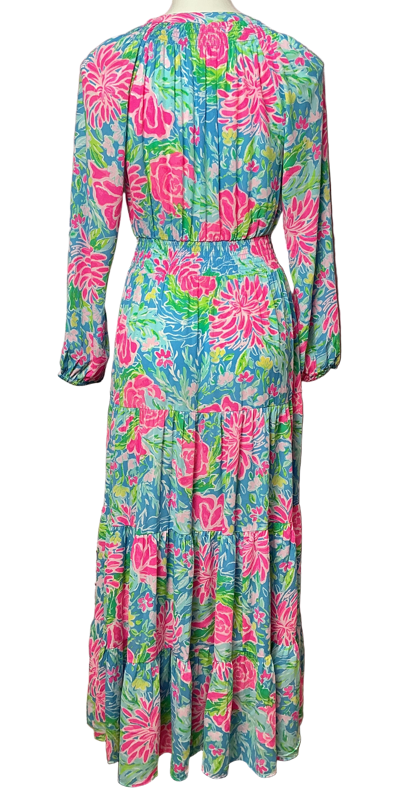 Lilly Pulitzer NWT - Pauline Maxi Dress - Zanzibar Blue Blue Bunny Business - Size S