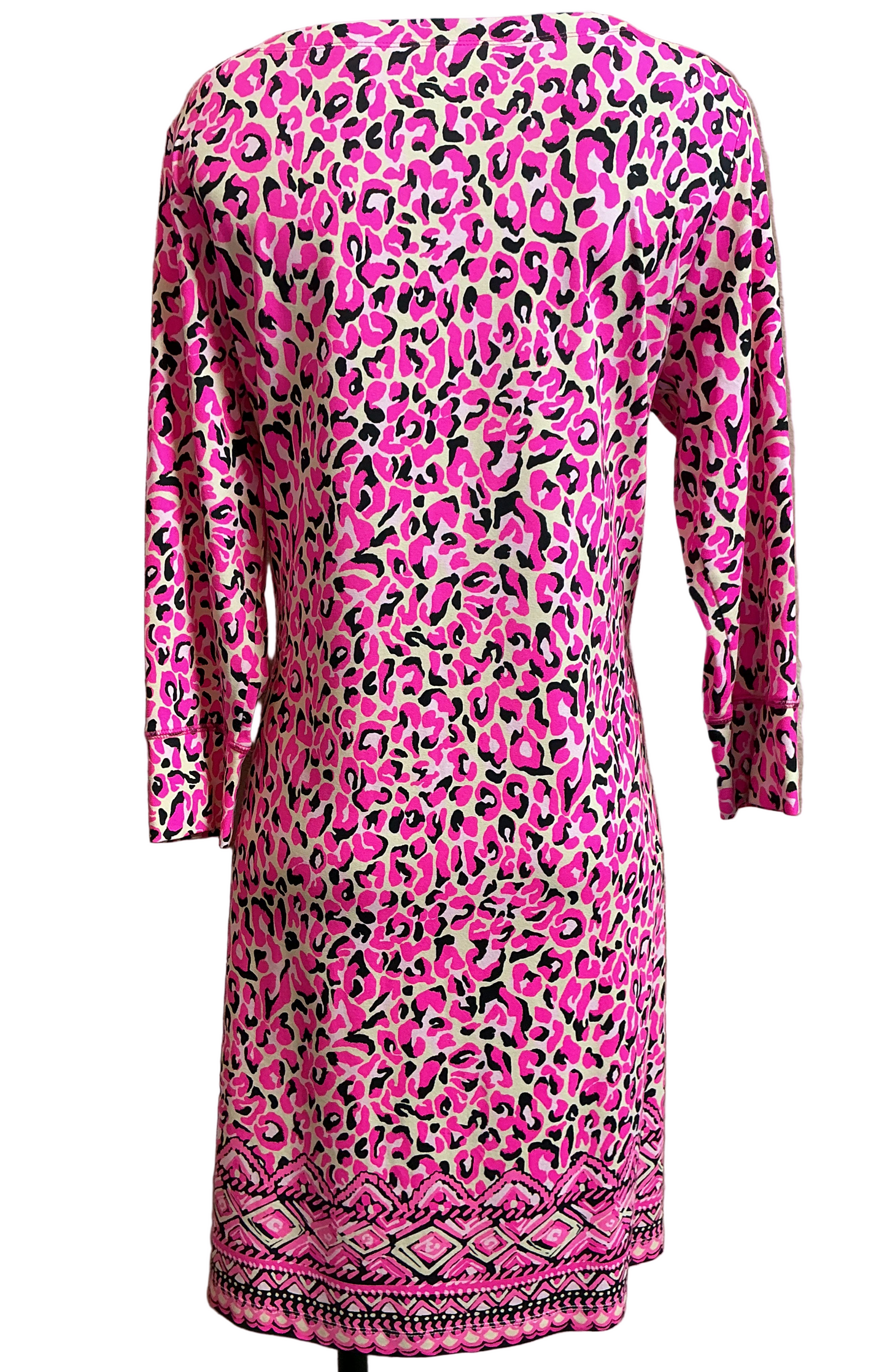Lilly Pulitzer UPF 50+ Sophie Dress Pink Topaz My Favorite Spot Engin - Size L