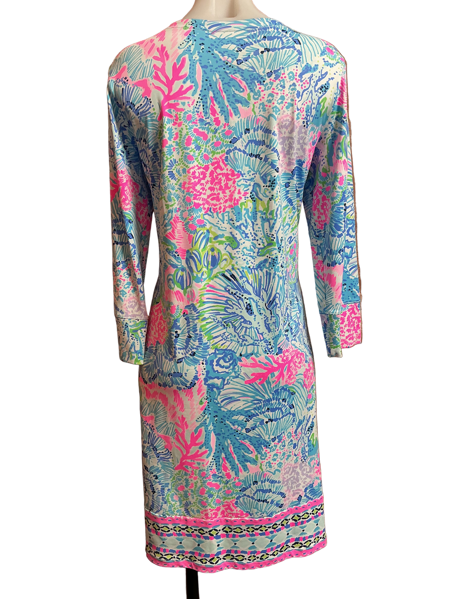 Lilly Pulitzer NWT UPF 50+ Nadine Dress Multi Or Swim Engineered Chilly Lilly - Size L