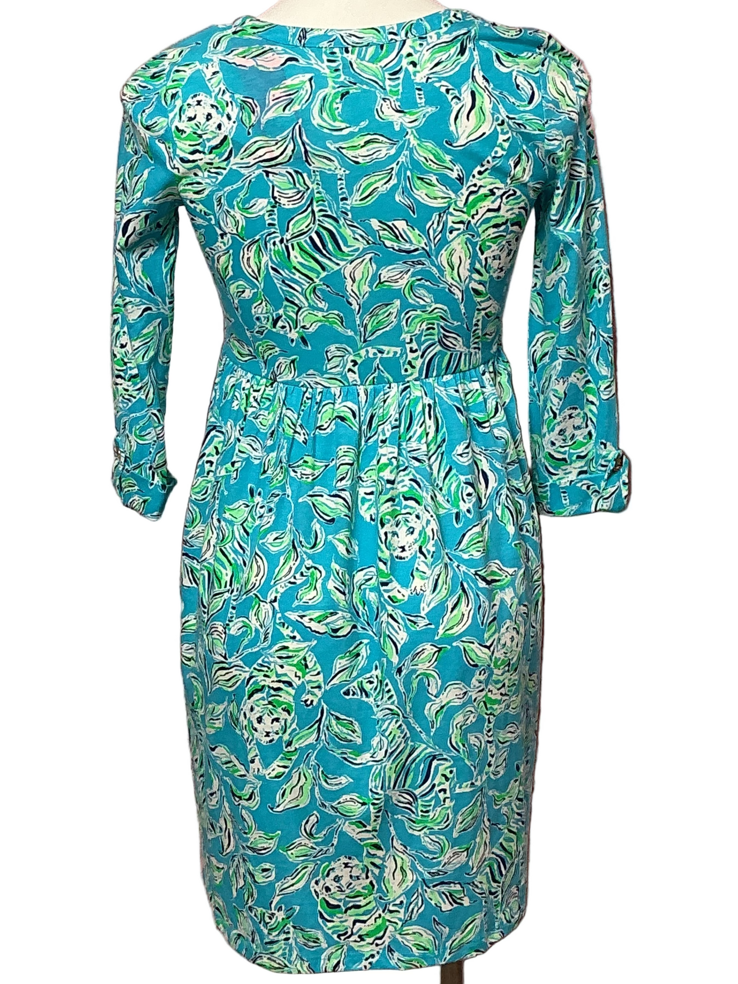 Lilly Pulitzer NWT - Loran Dress - Turquoise Oasis Outta Line - Size XXS