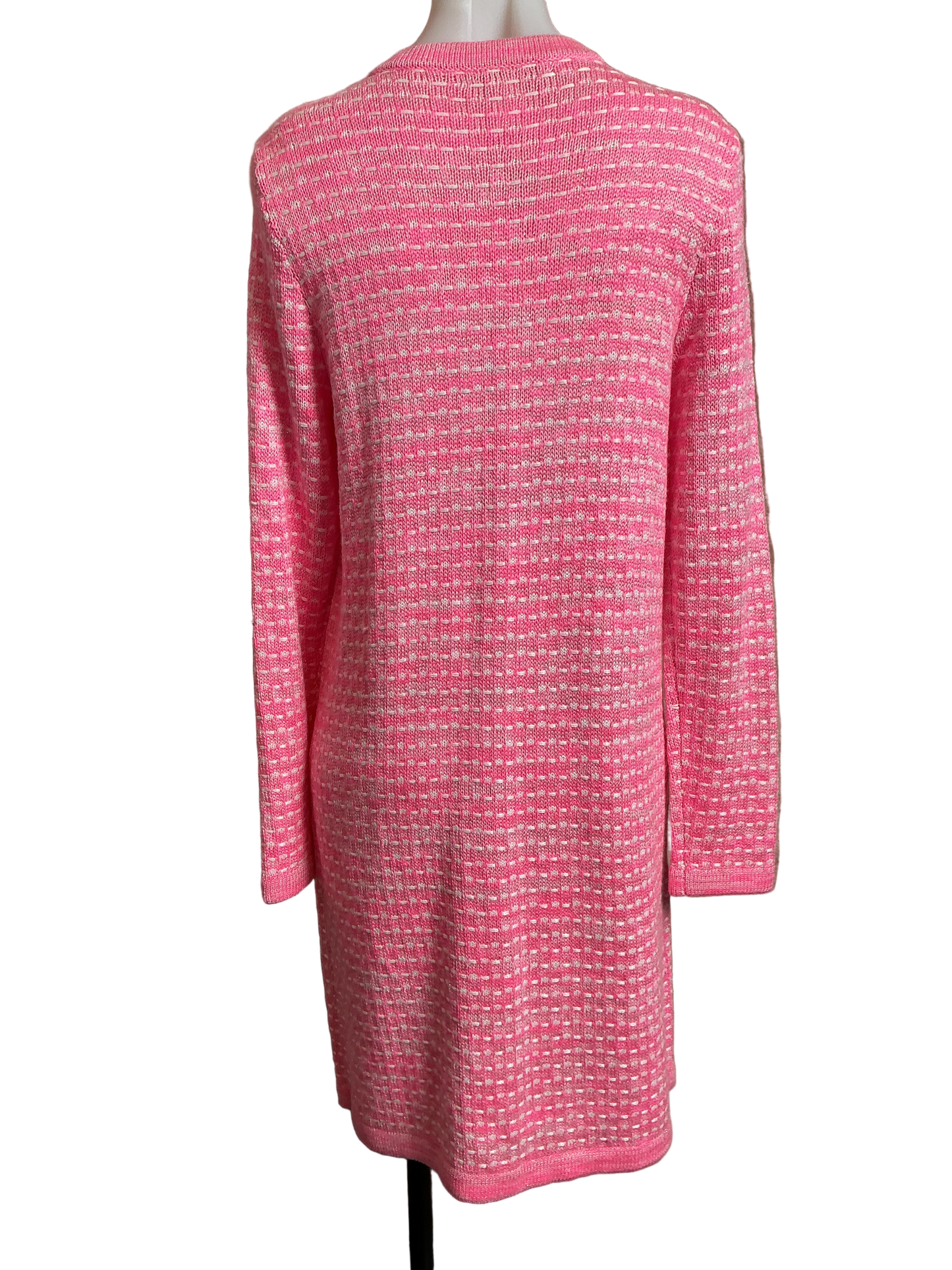 Lilly Pulitzer NWT Banberry Cardigan Rousseau Pink Metalic Marl - Size M