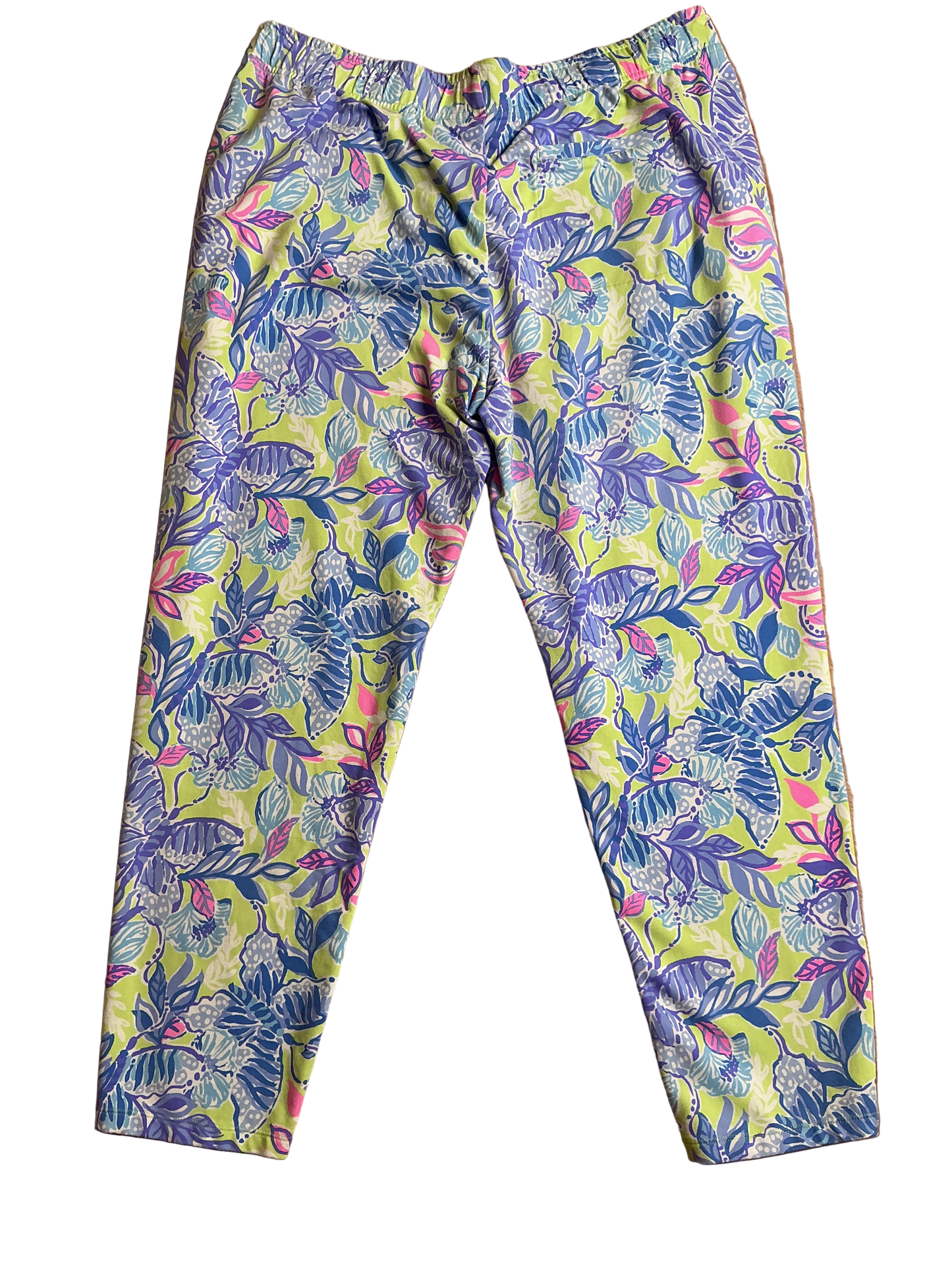 Lilly Pulitzer Emora Knit Pants Dew Drops Stay Fly - Size XL
