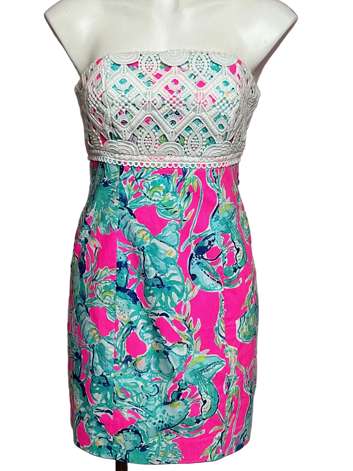 Lilly Pulitzer NWT - Brynn Dress - Raz Berry Lobsters In Love - Size 2