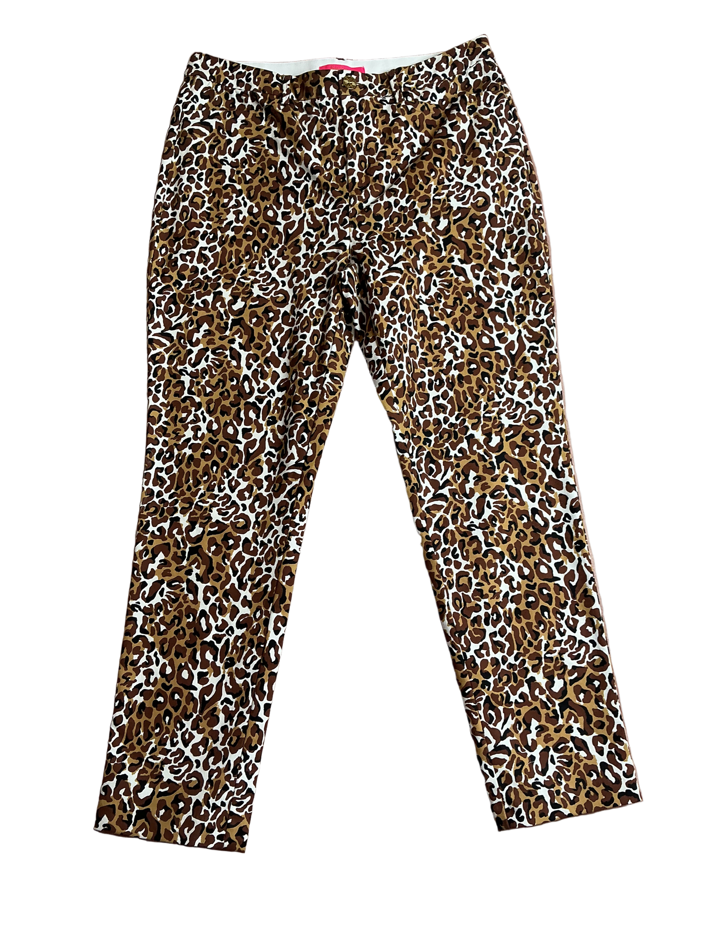 Lilly Pulitzer NWT Kelly Stretch Pant Chocolate X Onyx My Favorite Spot - Size 14