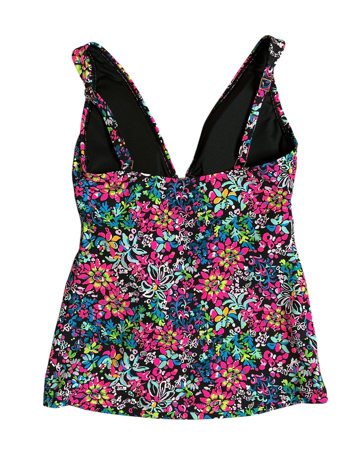 Lilly Pulitzer NWT Brentas Tankini Swimsuit - Multi Feeling Fintastic - Size 0