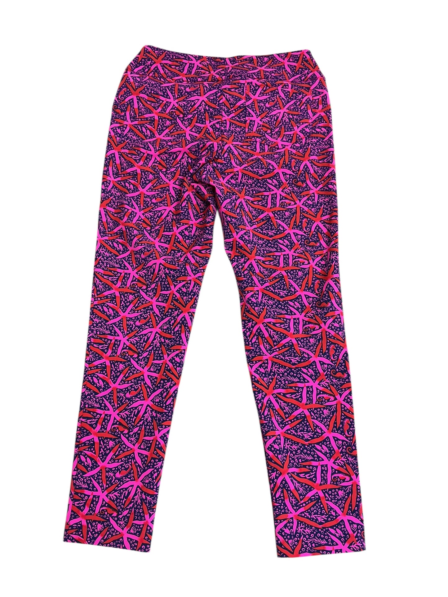 Lilly Pulitzer NWT Corso Pant UPF 50+ Passion Fruit Pink Star Searching Golf - Size 8
