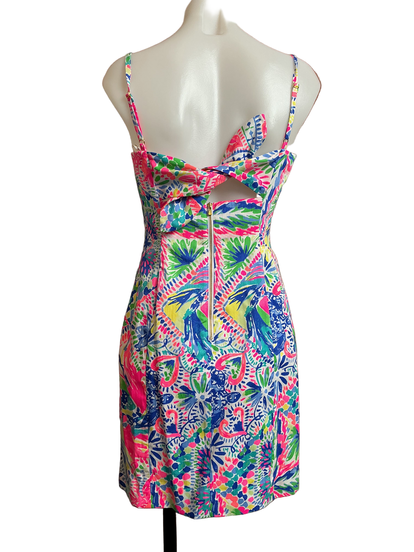 Lilly Pulitzer NWT Shelli Stretch Shift Multi Dancing On The Deck - Size 2