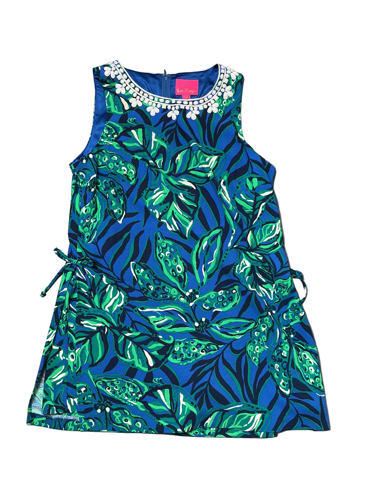 Lilly Pulitzer NWT Donna Sleeveless Romper Indigo Breeze Shady Gators - Size 16