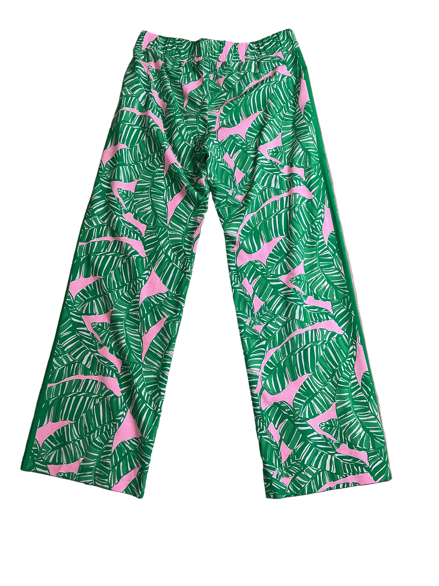 Lilly Pulitzer NWT Bal Harbour Palazzo Conch Shell Pink Lets Go Bananas Engine - Size M