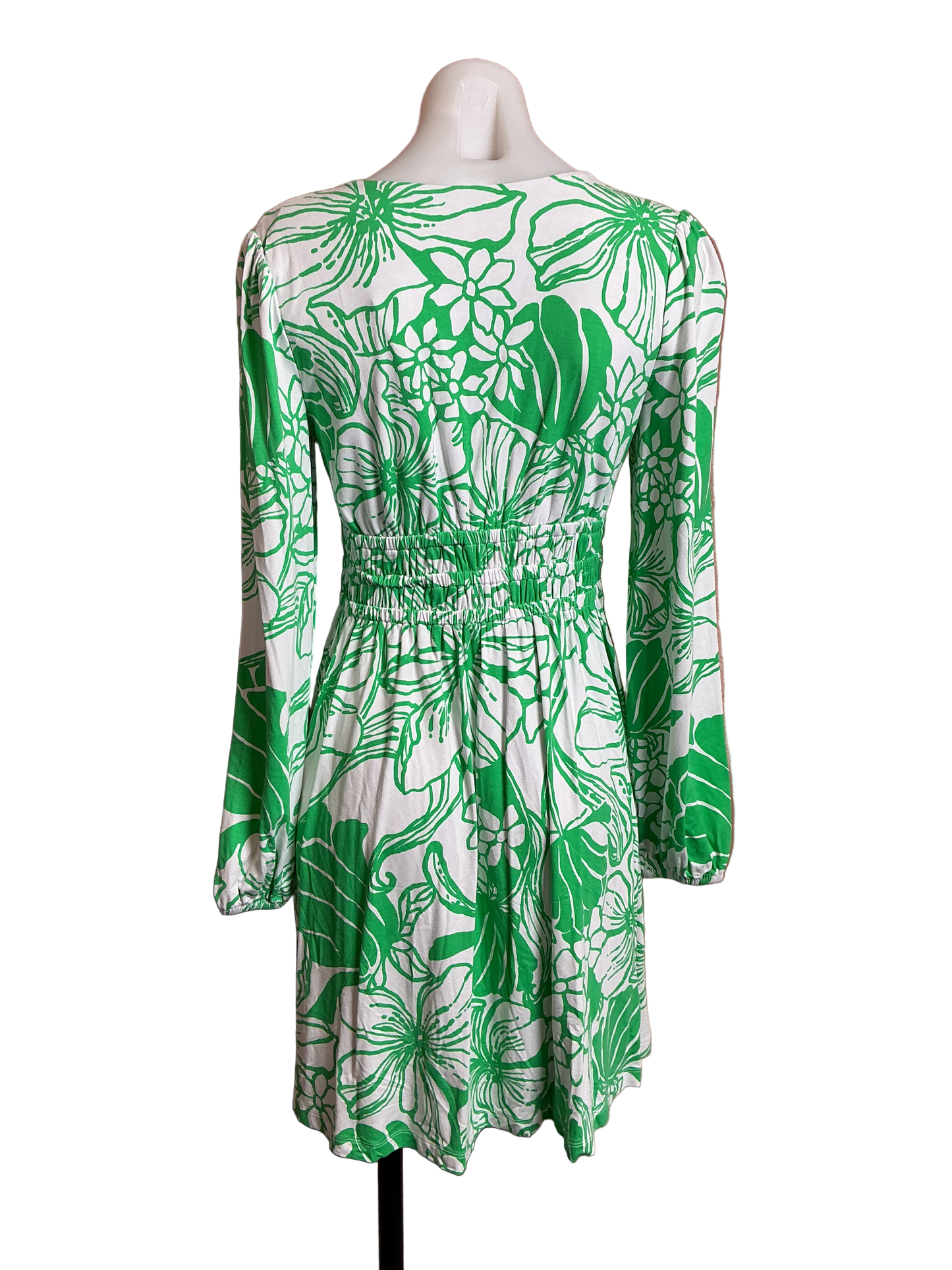 Lilly Pulitzer NWT Calla Long Sleeve V-Neck Spearmint Oversized Kiss My Tuli - Size S