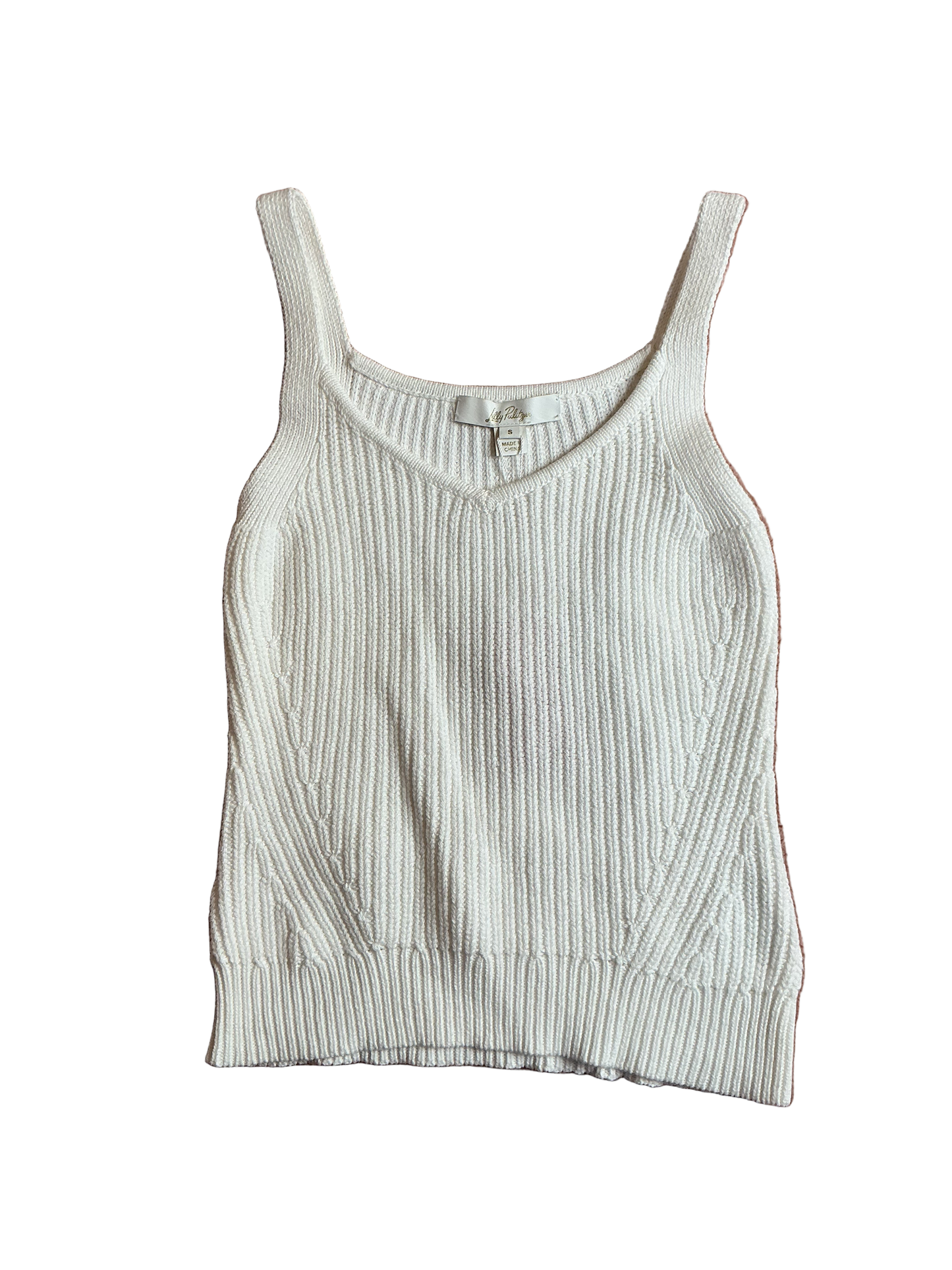 Lilly Pulitzer NWT Bristow Sweater Tank Resort White - Size S