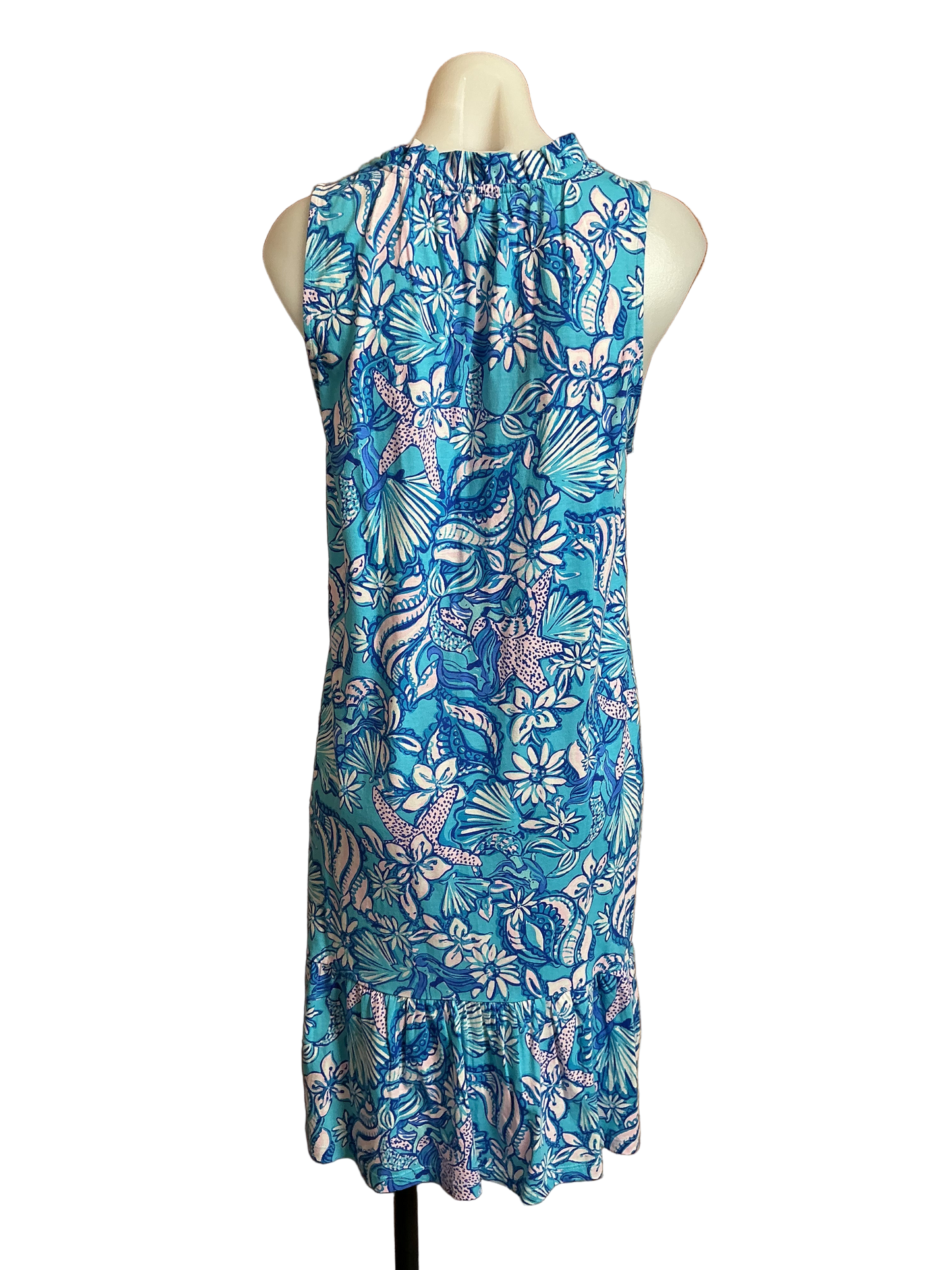 Lilly Pulitzer NWT Malone Dress Amalfi Blue Sound The Sirens - Size M