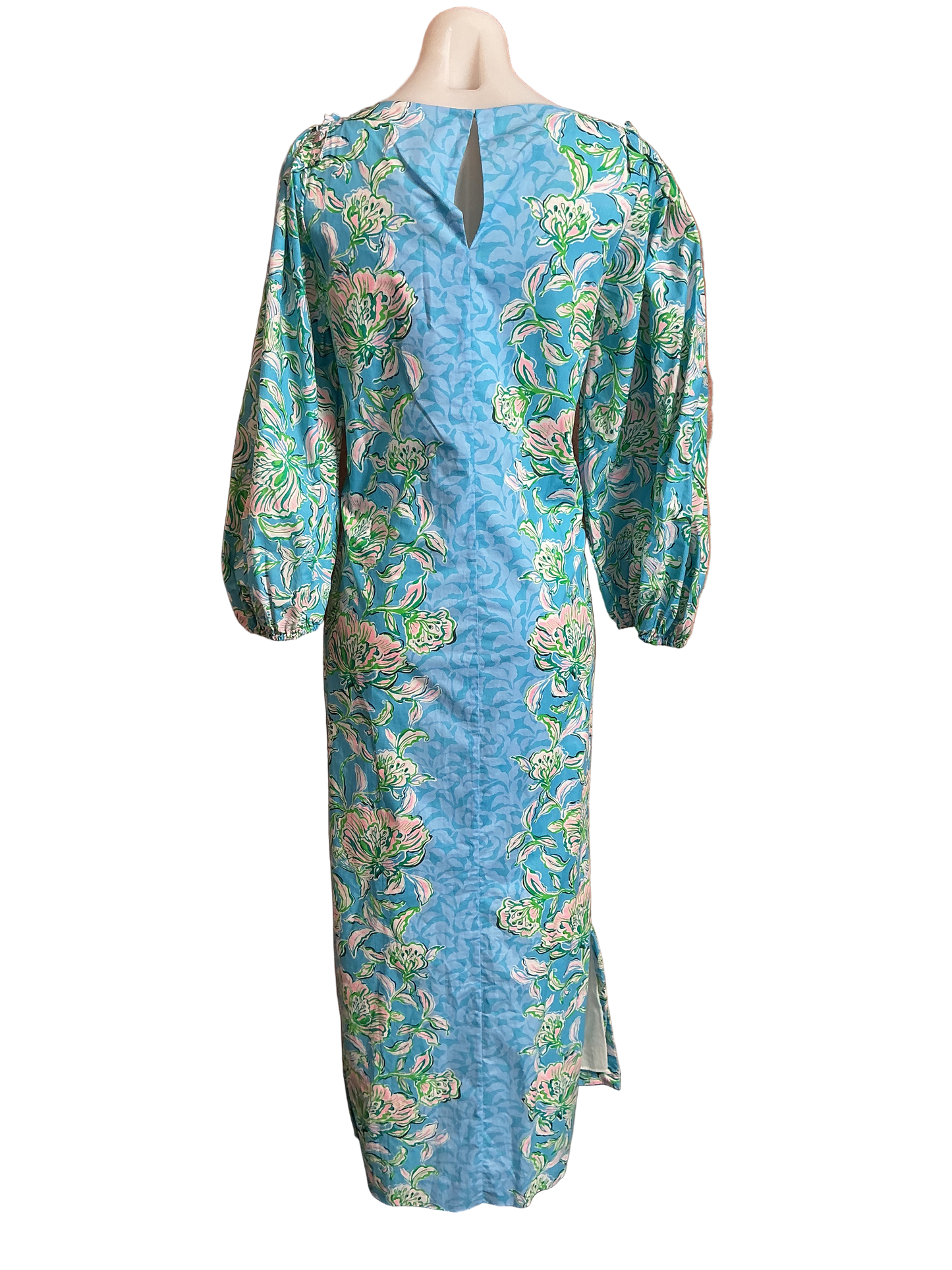 Lilly Pulitzer NWT Barbara 3/4 Sleeve Cot Cumulus Blue Chick Magnet Engineered - Size L