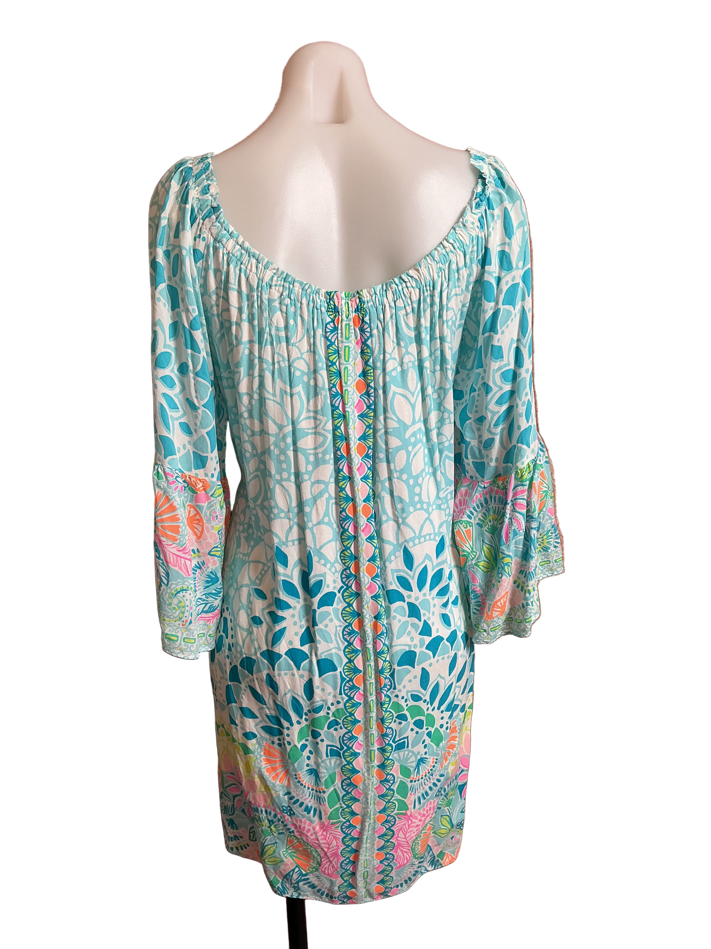 Lilly Pulitzer NWT Nevie Dress Multi Caribbean Citrus Engineered Dress - Size L