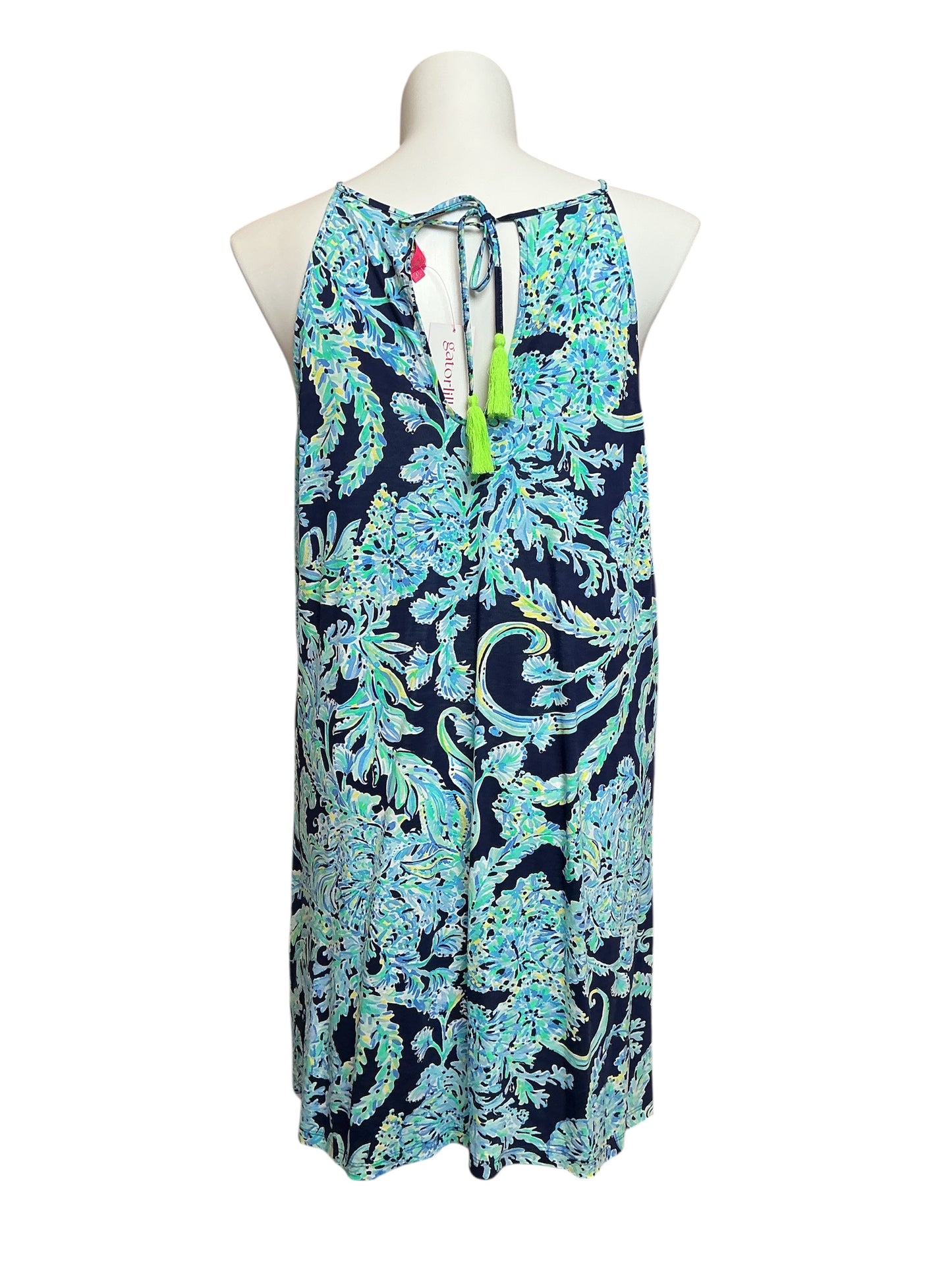 Lilly Pulitzer Margot Dress - High Tide Navy Scuba Doo - Size XL
