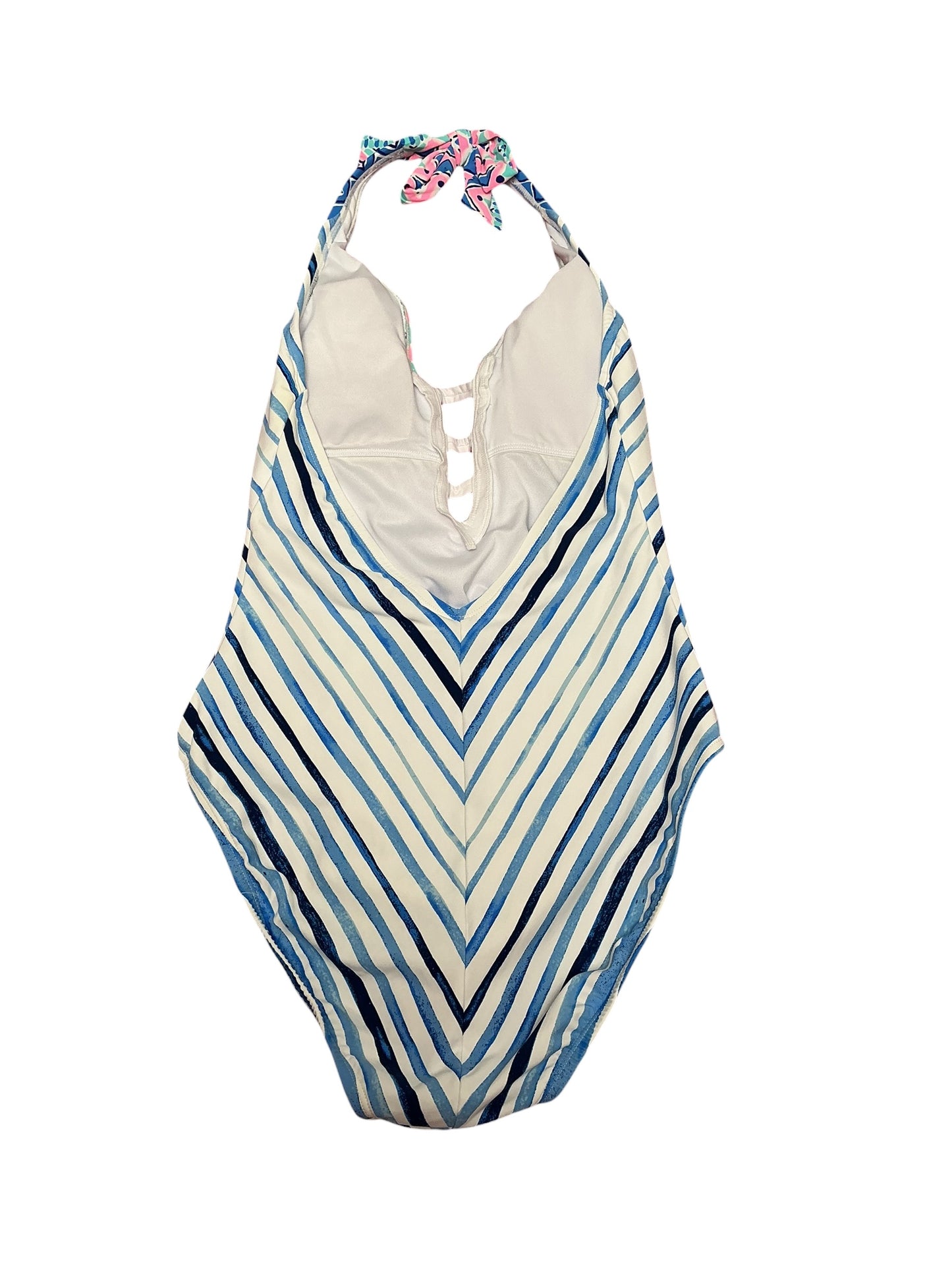 Lilly Pulitzer NWT Loraline One Piece Resort White Seaside Vibes Stripe Size 4