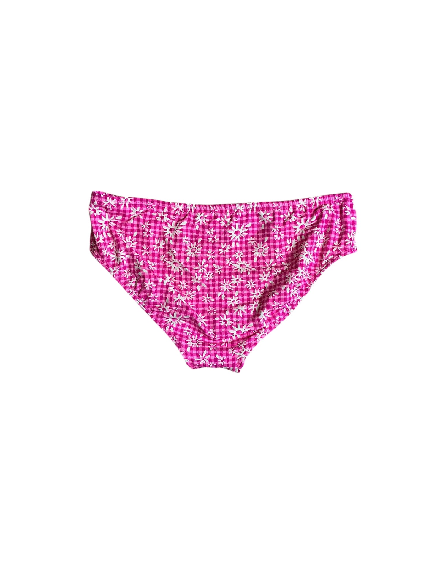 Lilly Pulitzer Trey Bikini Bottom - Aura Pink Check You Out - Size 10