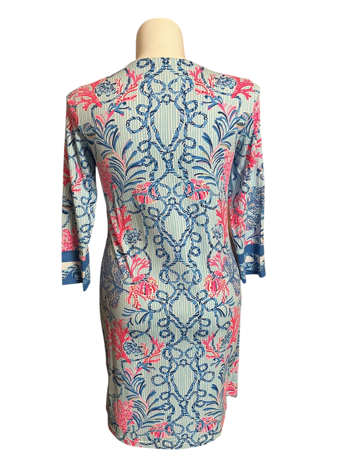 Lilly Pulitzer NWT UPF 50+ Nadine Dress Multi Naut Today Engineered - Size L