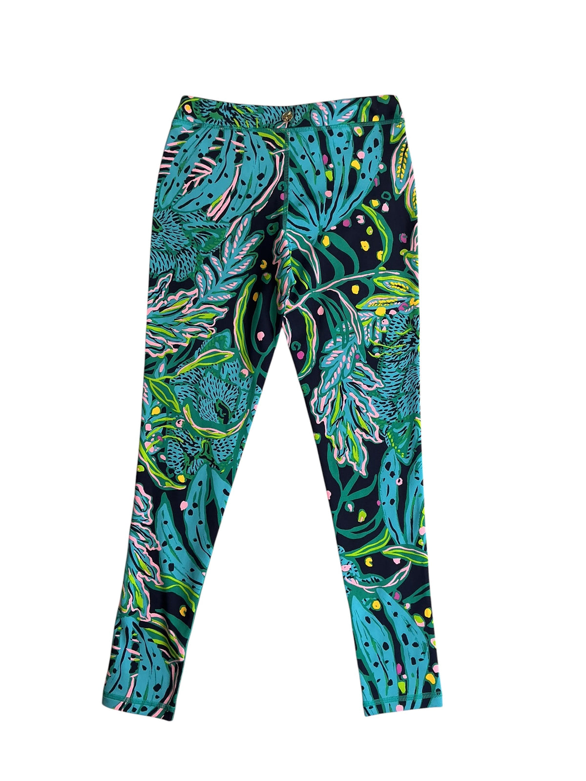 Lilly Pulitzer NWT Mini Weekender Legging - Low Tide Navy Catty Personality - Size L