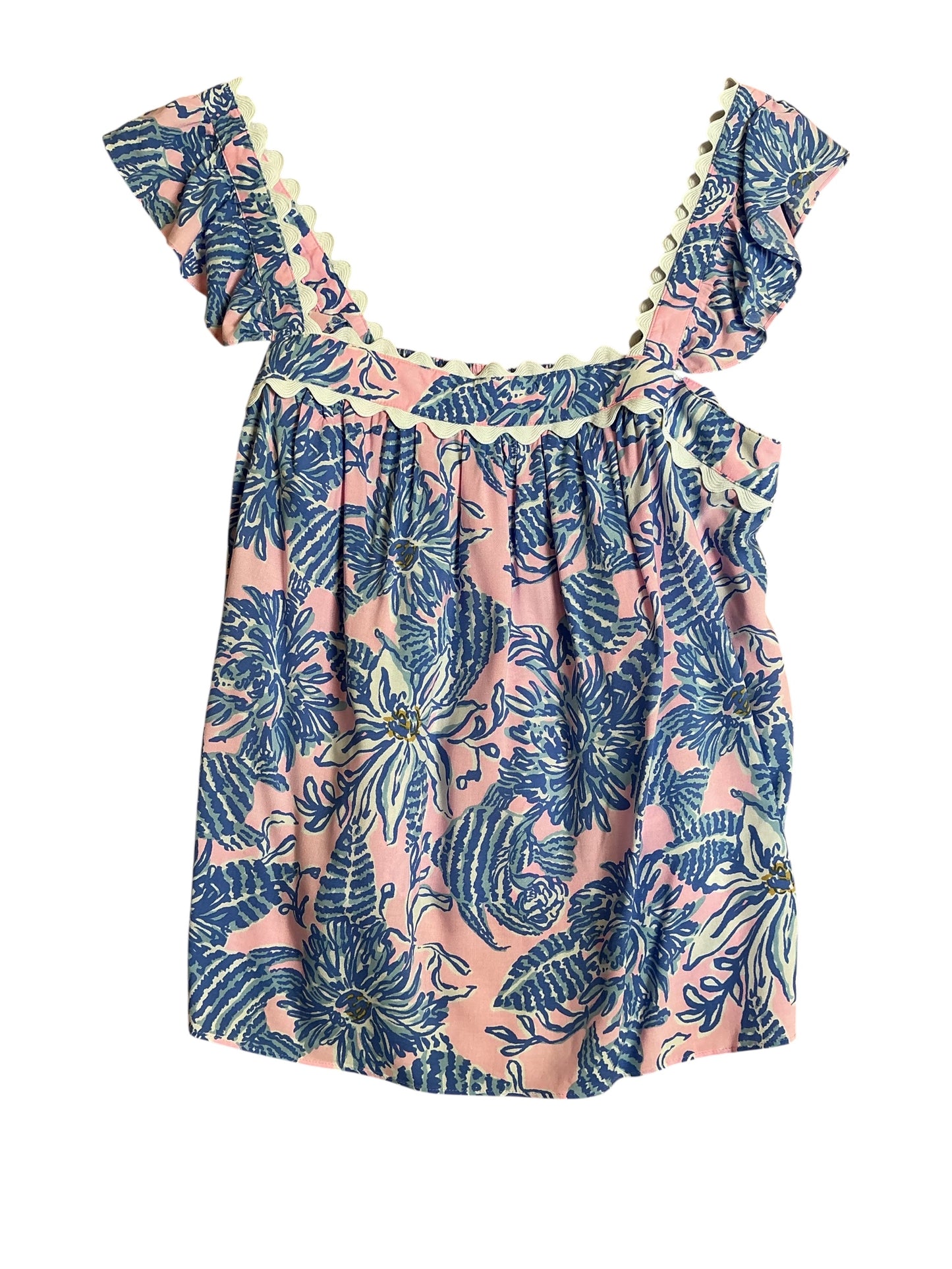 Lilly Pulitzer NWT Gyah Sleeveless Top - Conch Shell Pink Up Scale - Size XL