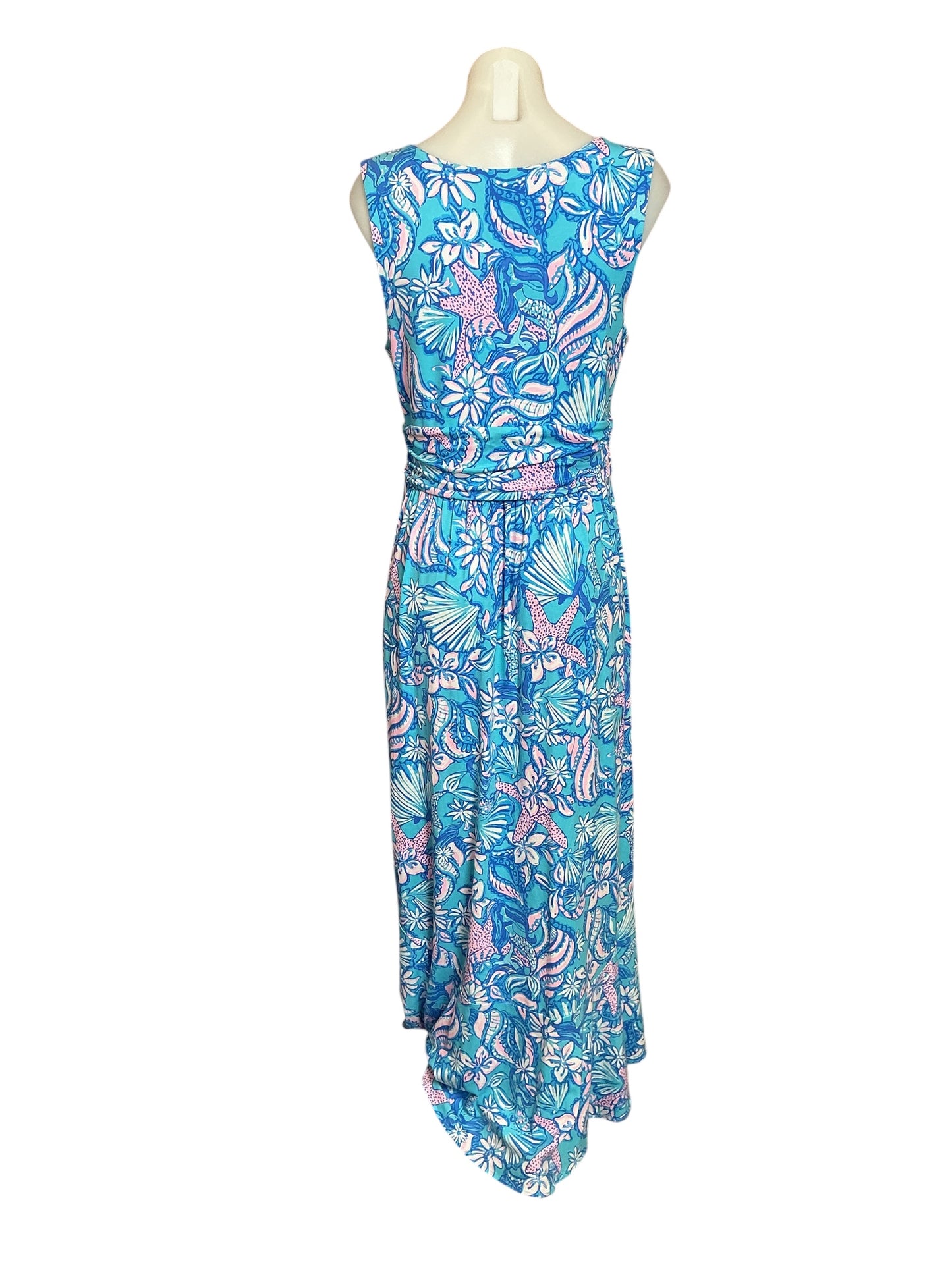 Lilly Pulitzer NWT Moana Maxi Dress - Amalfi Blue Sound The Sirens - Size M