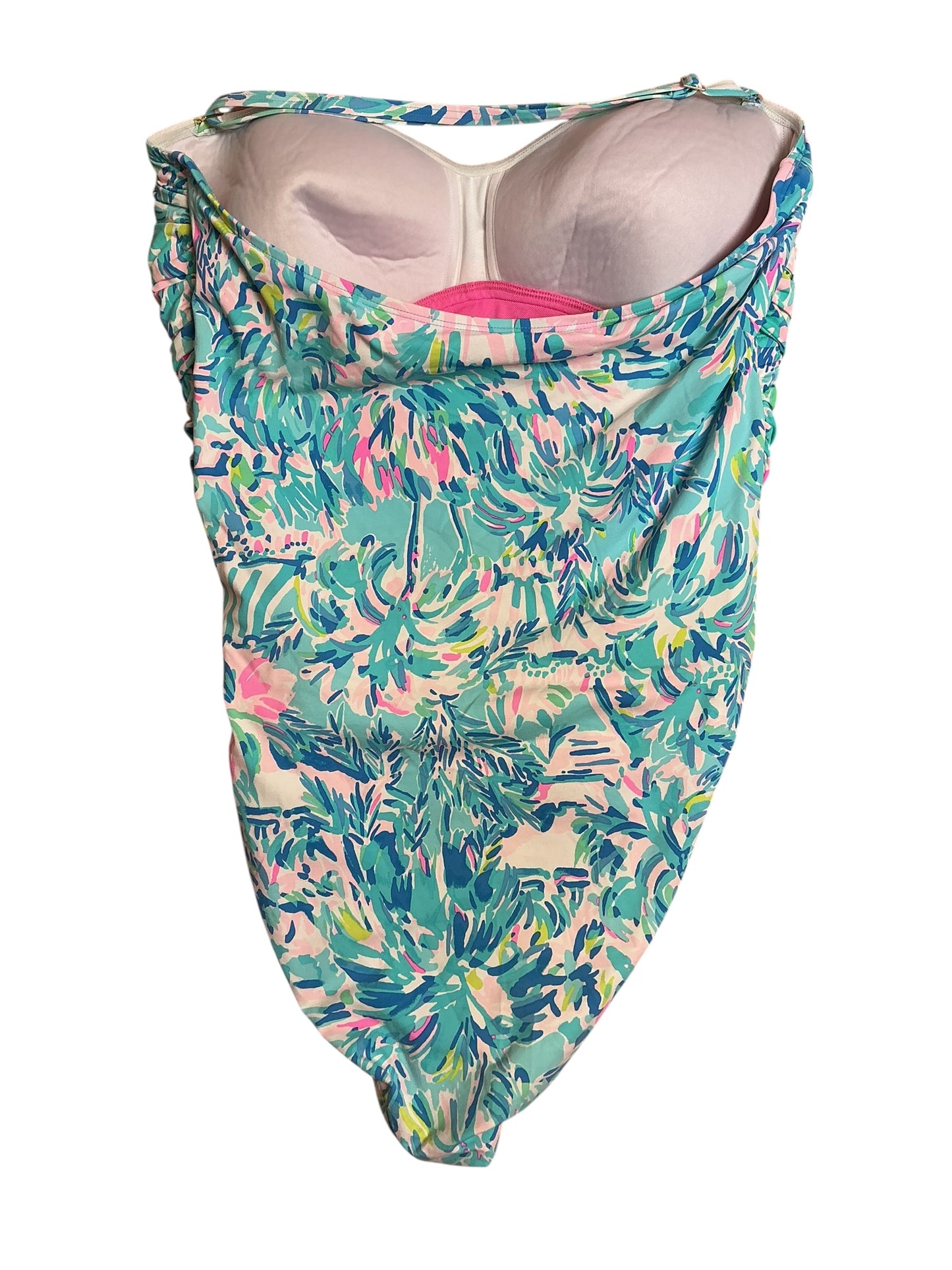 Lilly Pulitzer Flamenco One Piece - Blue Ibiza Cabana Cocktail - Size 16