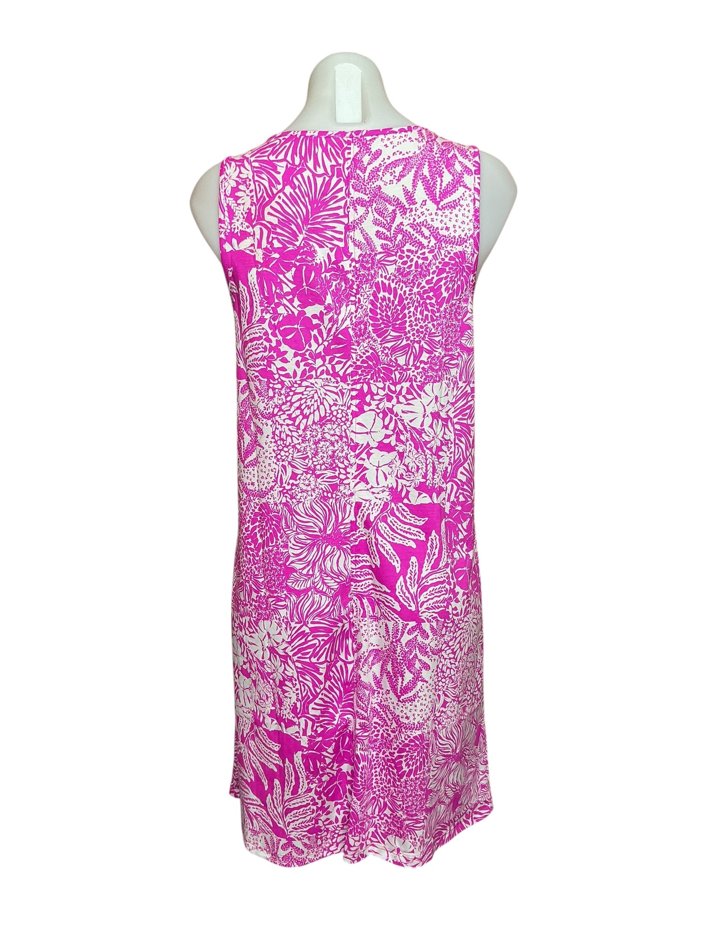 Lilly Pulitzer Lela Henley Tank Dress - Wild Fuchsia Swipe Right - Size M