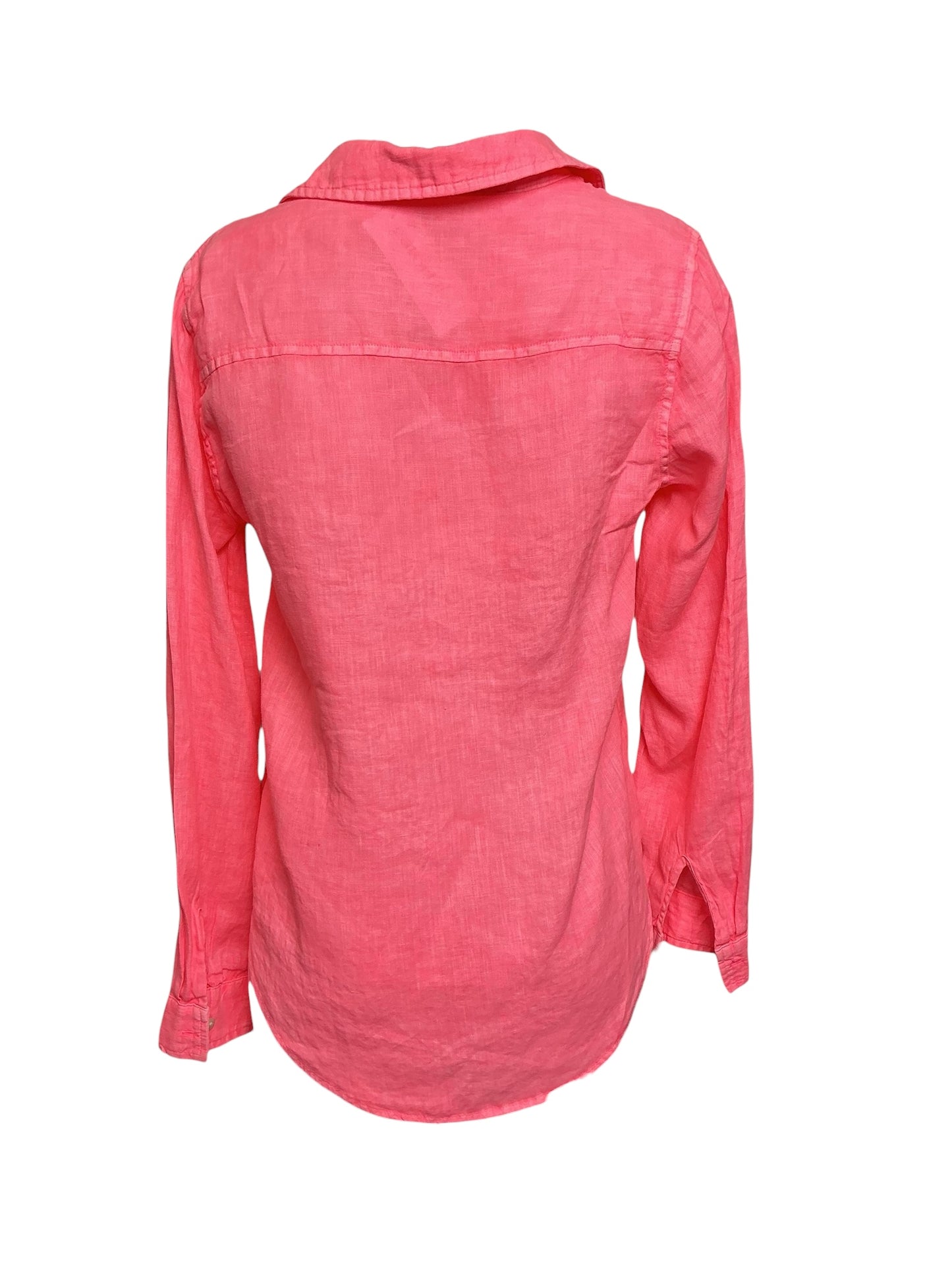 Lilly Pulitzer Sea View Button Down Shirt - Sunrise Coral - Size XS