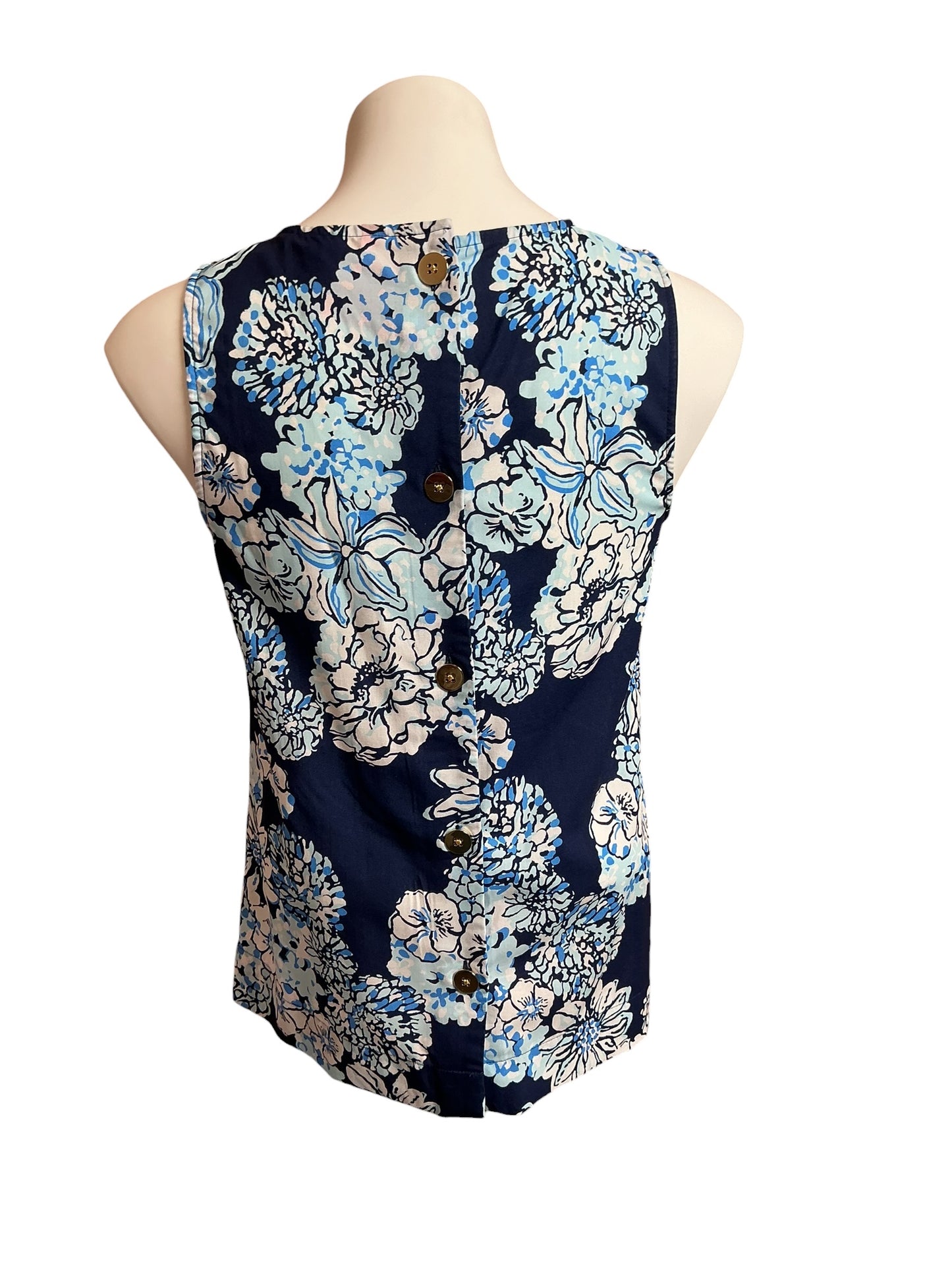 Lilly Pulitzer Iona Sleeveless Top Bouquet All Day - Size XS