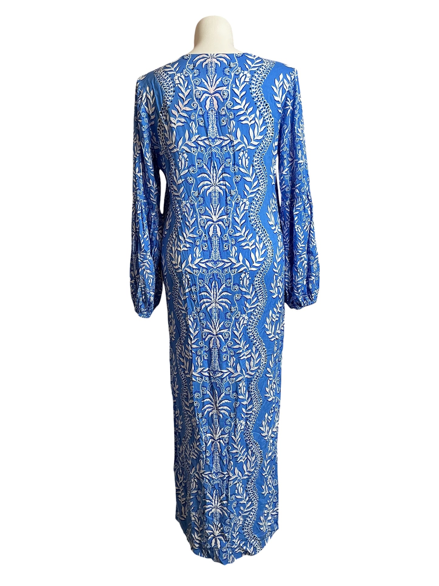 Lilly Pulitzer NWT Laurelie Long Sleeve Abaco Blue Have It Both Rays Engineered - Size 16