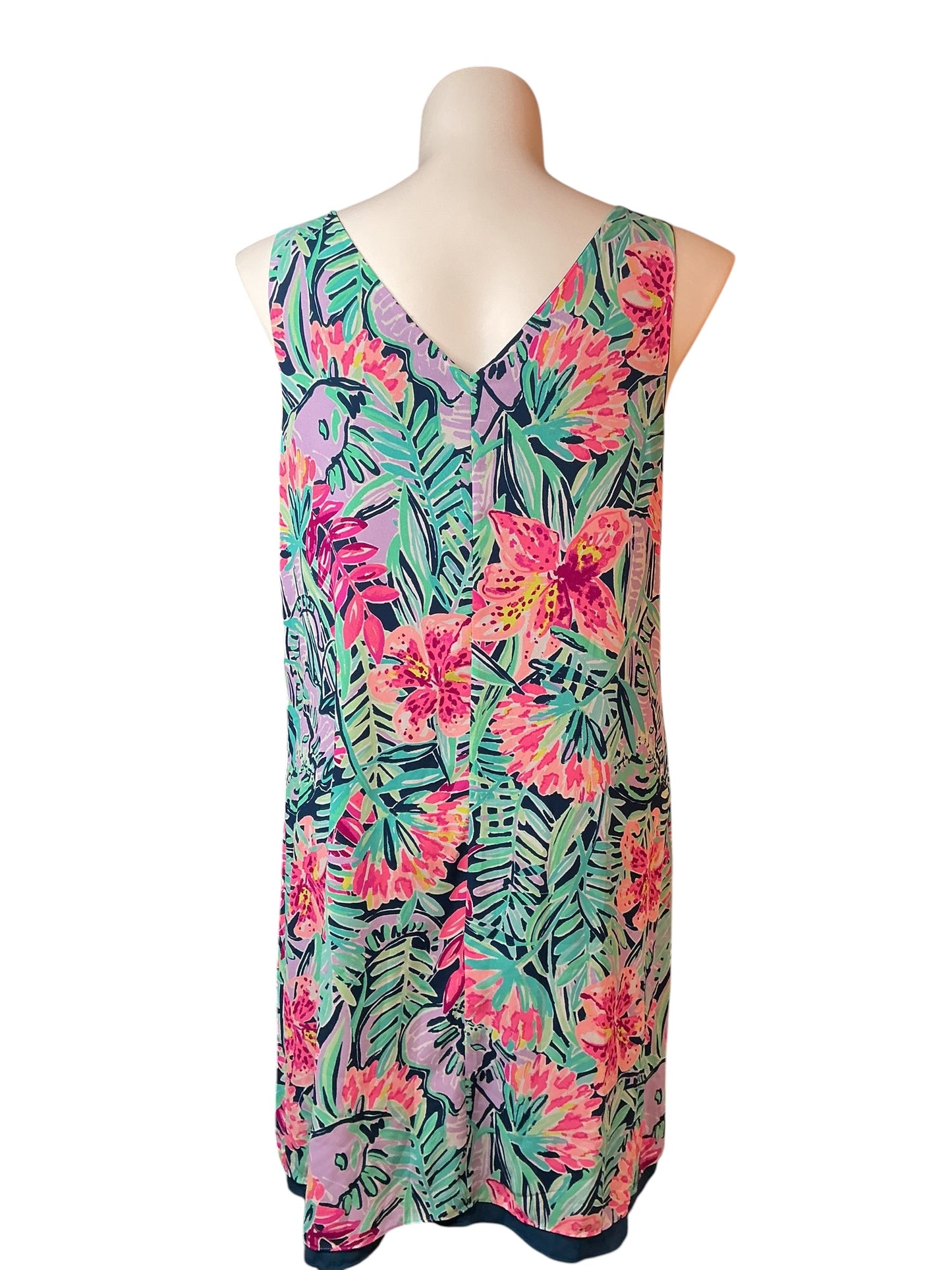 Lilly Pulitzer Florin V-Neck Dress Slathouse Soiree - Size XL