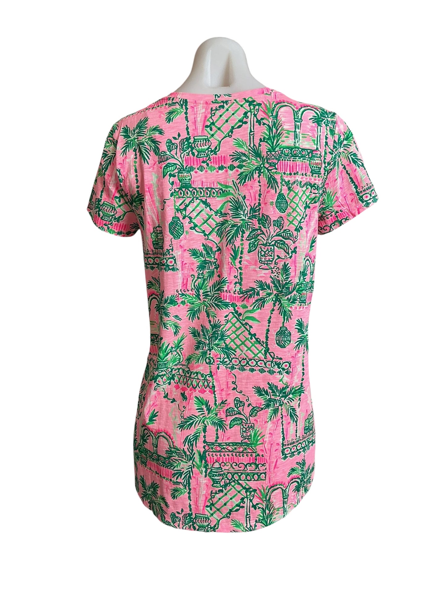 Lilly Pulitzer NWT Etta V-Neck Mandevilla Always Worth It - Size S