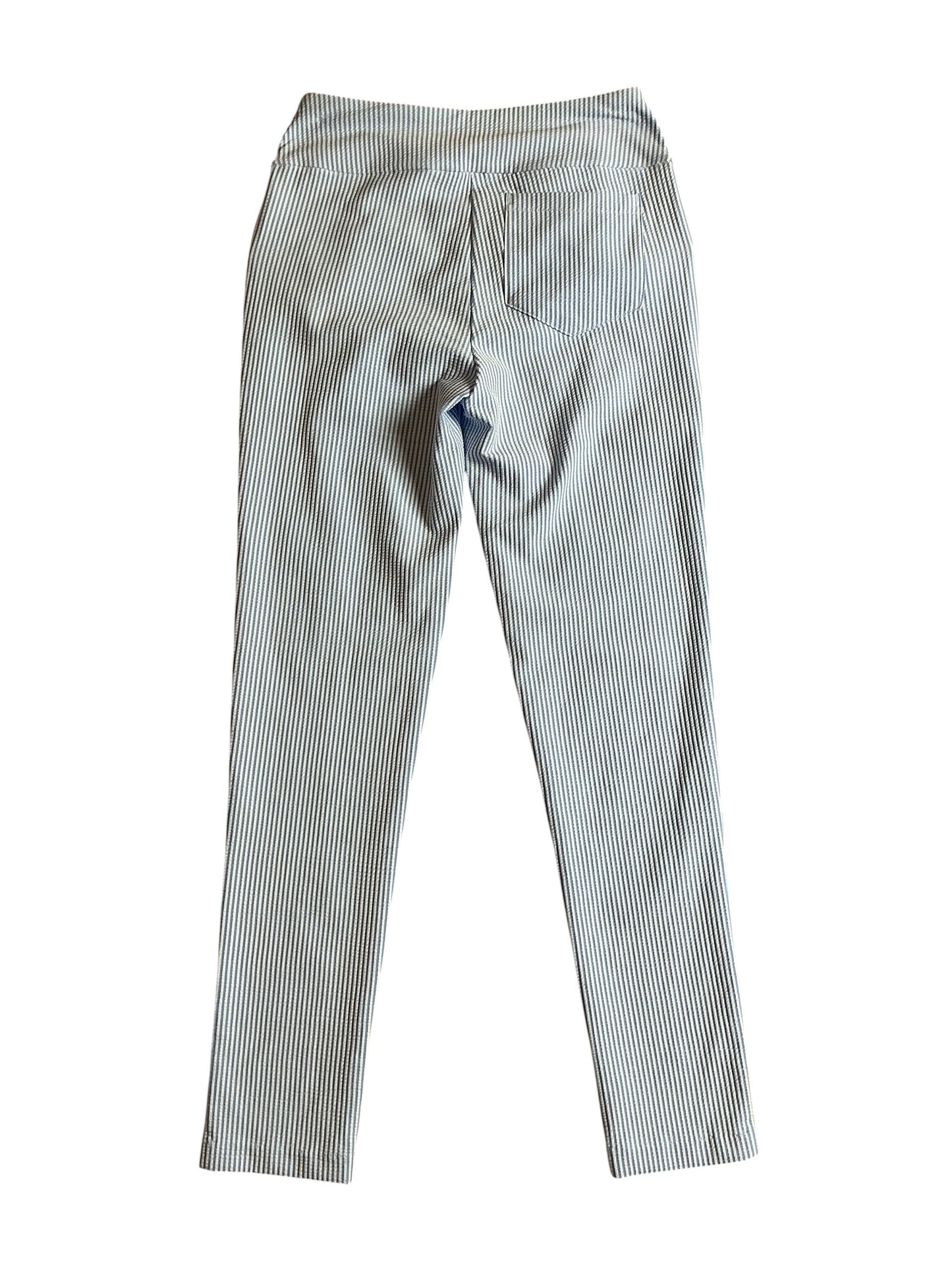 Lilly Pulitzer NWT Corso Pants UPF 50+ Blue Peri Performance Seersucker - Size 2