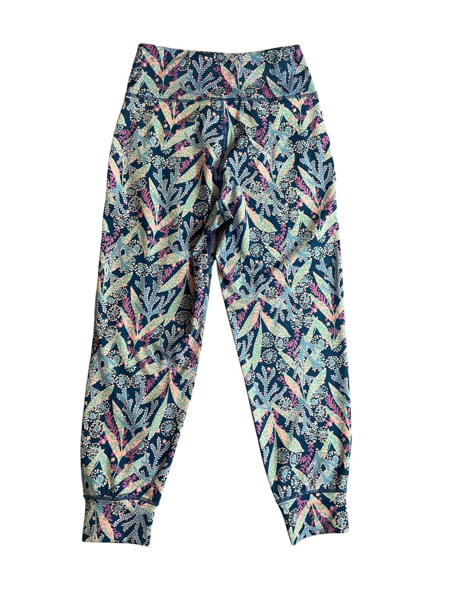Lilly Pulitzer Island High Rise Crop Jogger Barton Blue Stargazing - Size S
