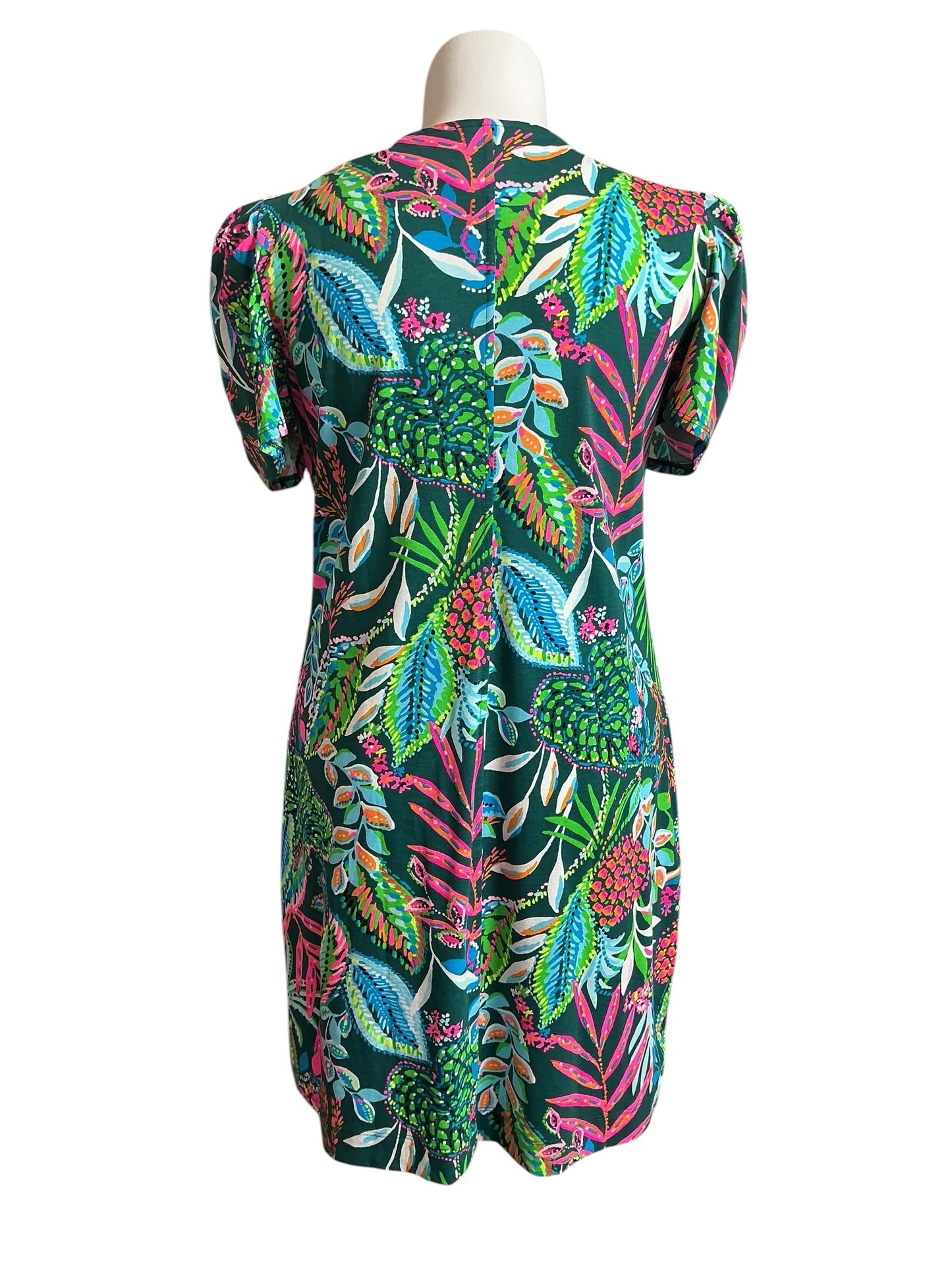 Lilly Pulitzer NWT Aleece Short Sleeve Dress Multi Sunshine Jungle - Size XL
