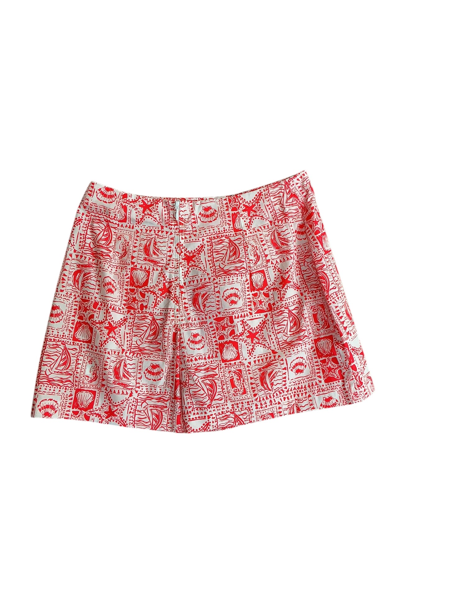 Lilly Pulitzer NWT Alicent Mini Skort Mizner Red Seaside Harbour - Size 0