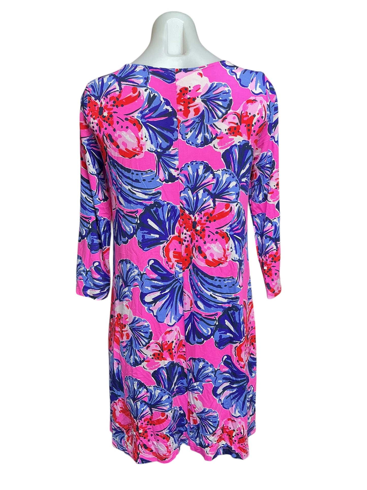 Lilly Pulitzer Ophelia Dress - Plumeria Pink In A Holidaze Engineered - Size S