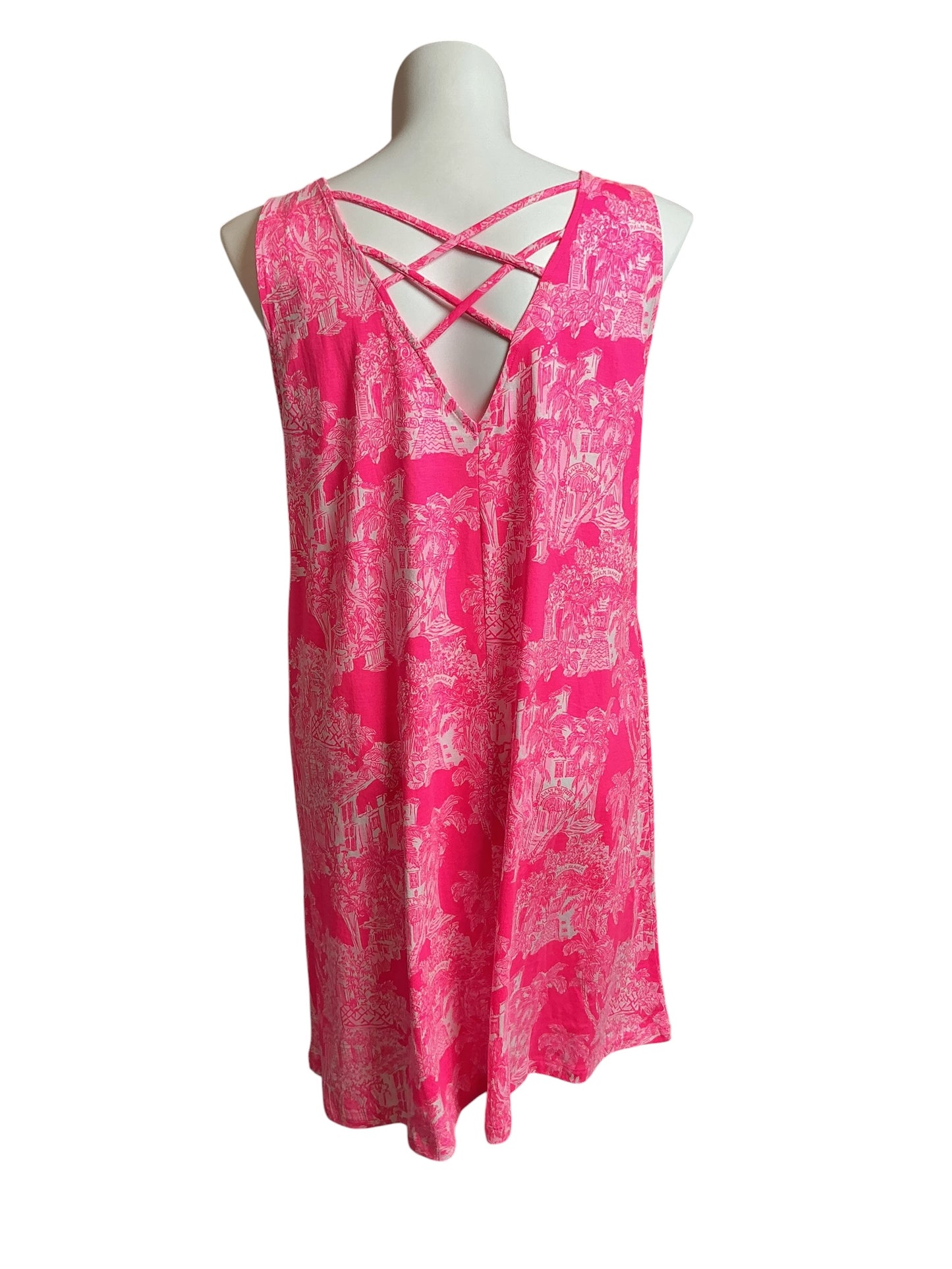 Lilly Pulitzer NWT Kristen Dress Roxie Pink Pb Anniversary Toile - Size XXL
