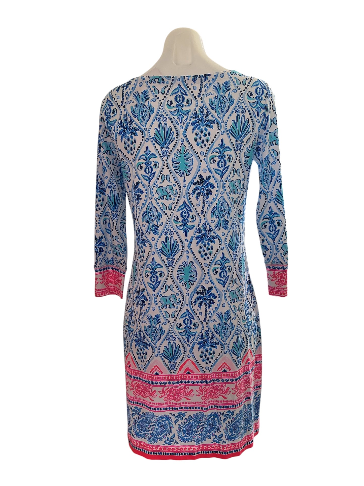 Lilly Pulitzer UPF 50+ Sophie Dress - Resort White Isle Of Tile Engineered Dress - Size S
